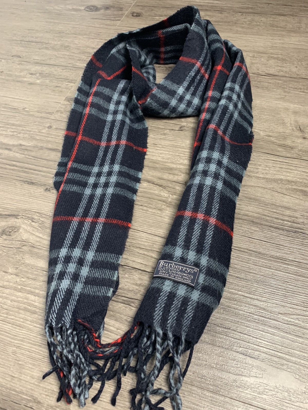 Burberry Burberry Muffler 100% Lambswool Size ONE SIZE - 3 Thumbnail