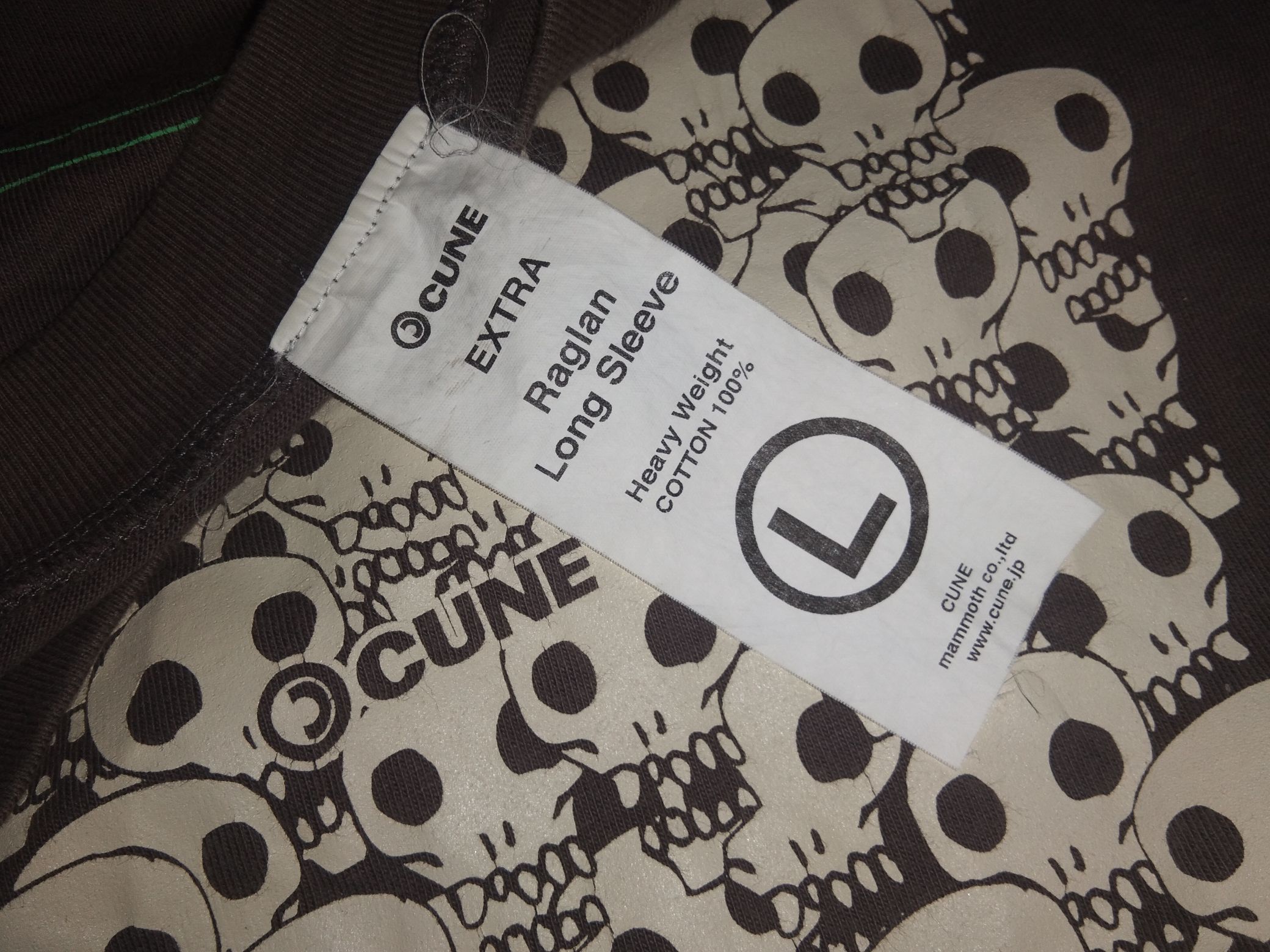 Japanese Brand Cune Japan Raglan shirt skulls designer Hironori Yasuda Size US M / EU 48-50 / 2 - 5 Thumbnail