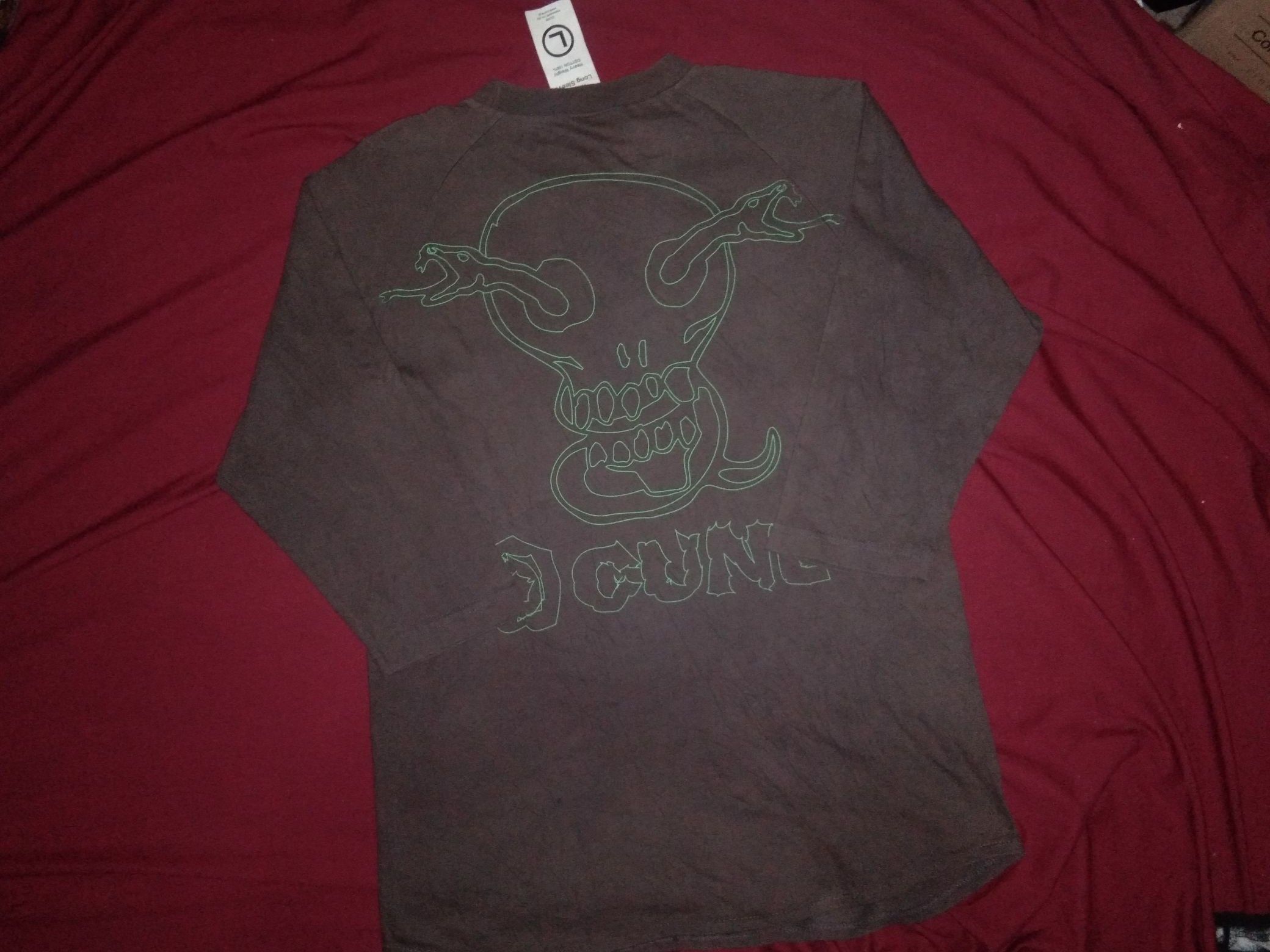 Japanese Brand Cune Japan Raglan shirt skulls designer Hironori Yasuda Size US M / EU 48-50 / 2 - 3 Thumbnail