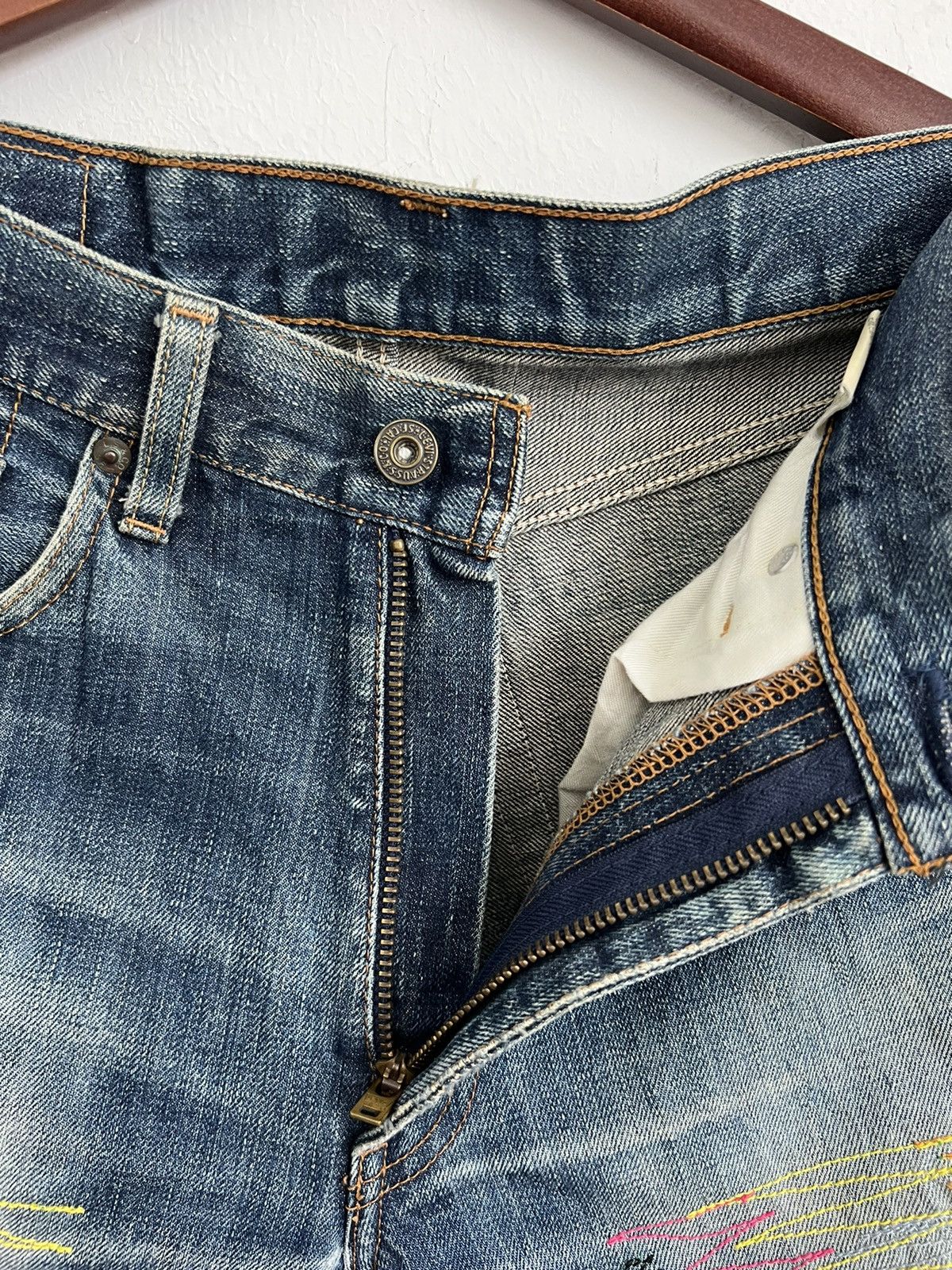 Levi's Vintage 90’s Levis 502 Rare Custom Design Denim Jeans Size US 30 / EU 46 - 6 Thumbnail