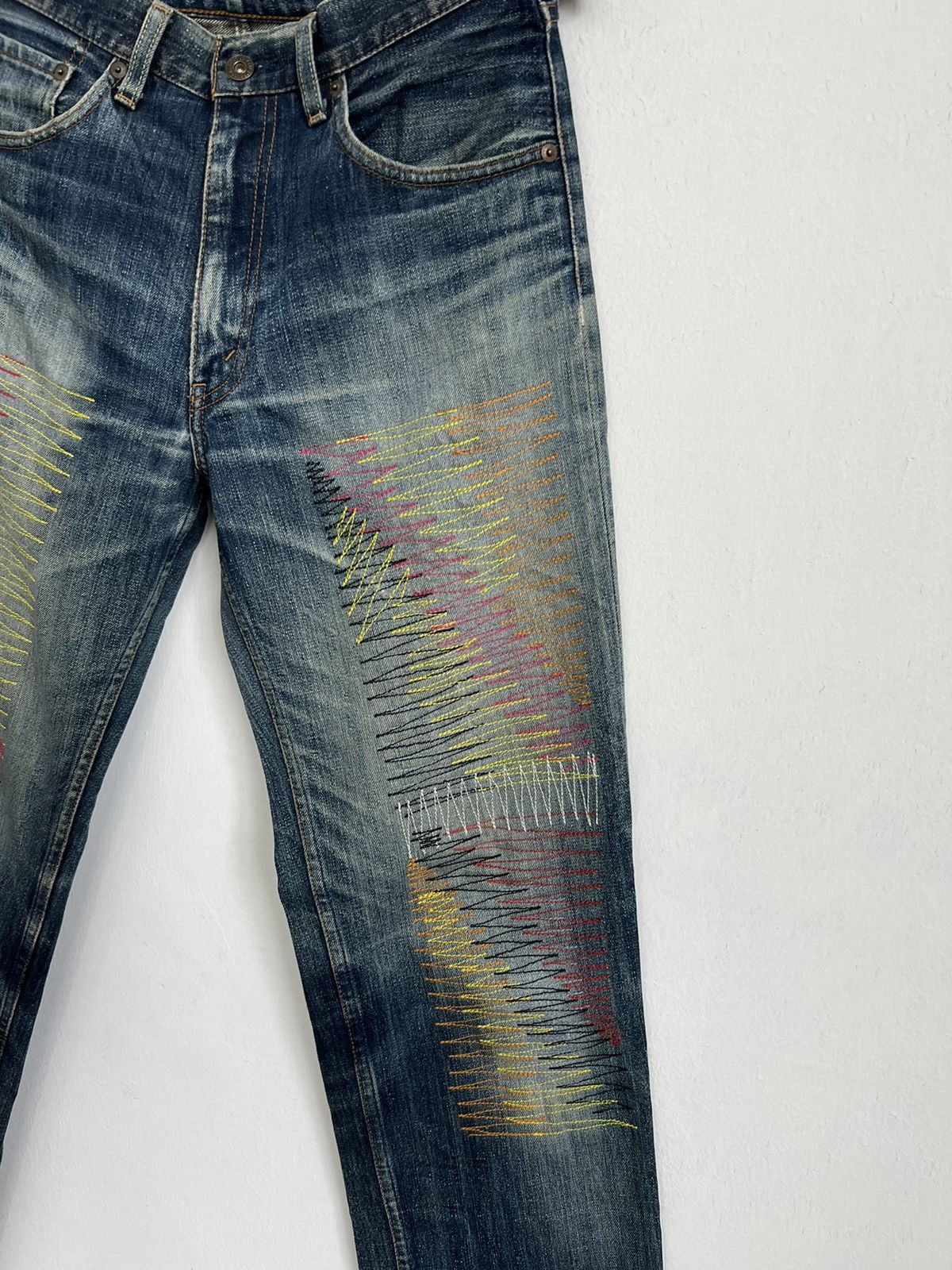 Levi's Vintage 90’s Levis 502 Rare Custom Design Denim Jeans Size US 30 / EU 46 - 2 Thumbnail