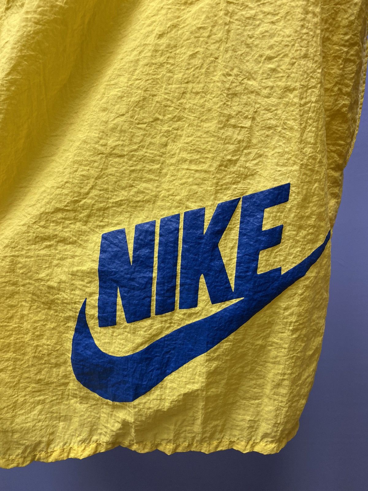 Nike × Vintage Vintage 90s Nike Big Logo Swoosh Shorts Size US 34 / EU 50 - 12 Thumbnail