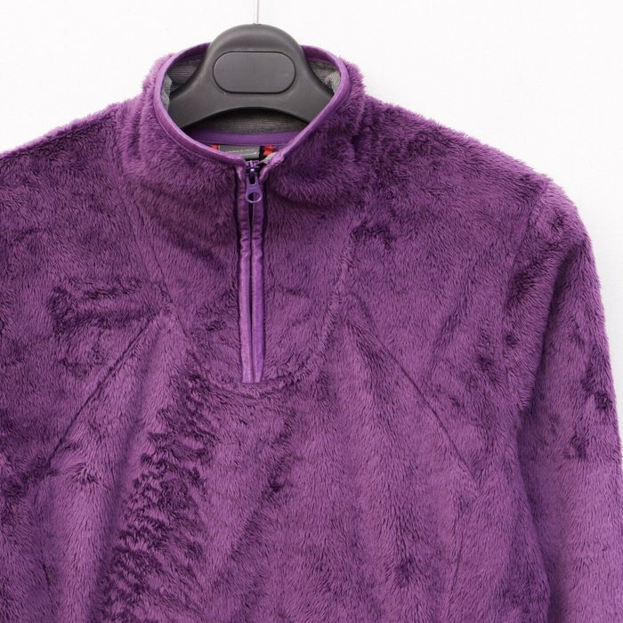 The North Face Womens Zip Fluffy Fleece Jumper Sweatshirt Sweater