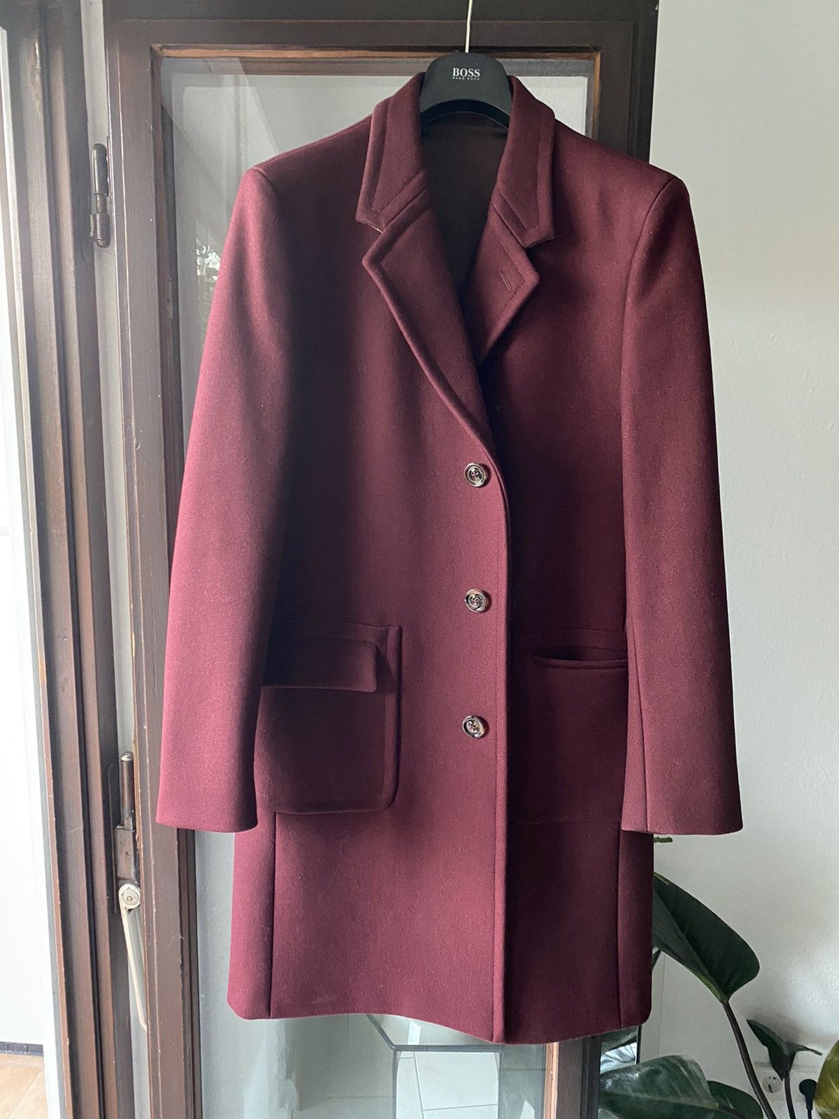 Maison Margiela Maison Margiela burgundy coat Size US M / EU 48-50 / 2 - 3 Thumbnail