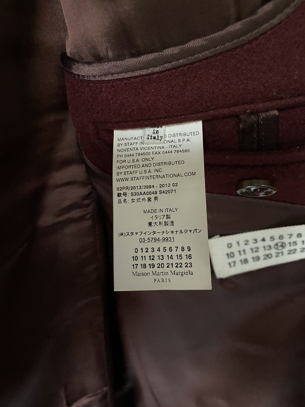 Maison Margiela Maison Margiela burgundy coat Size US M / EU 48-50 / 2 - 5 Thumbnail