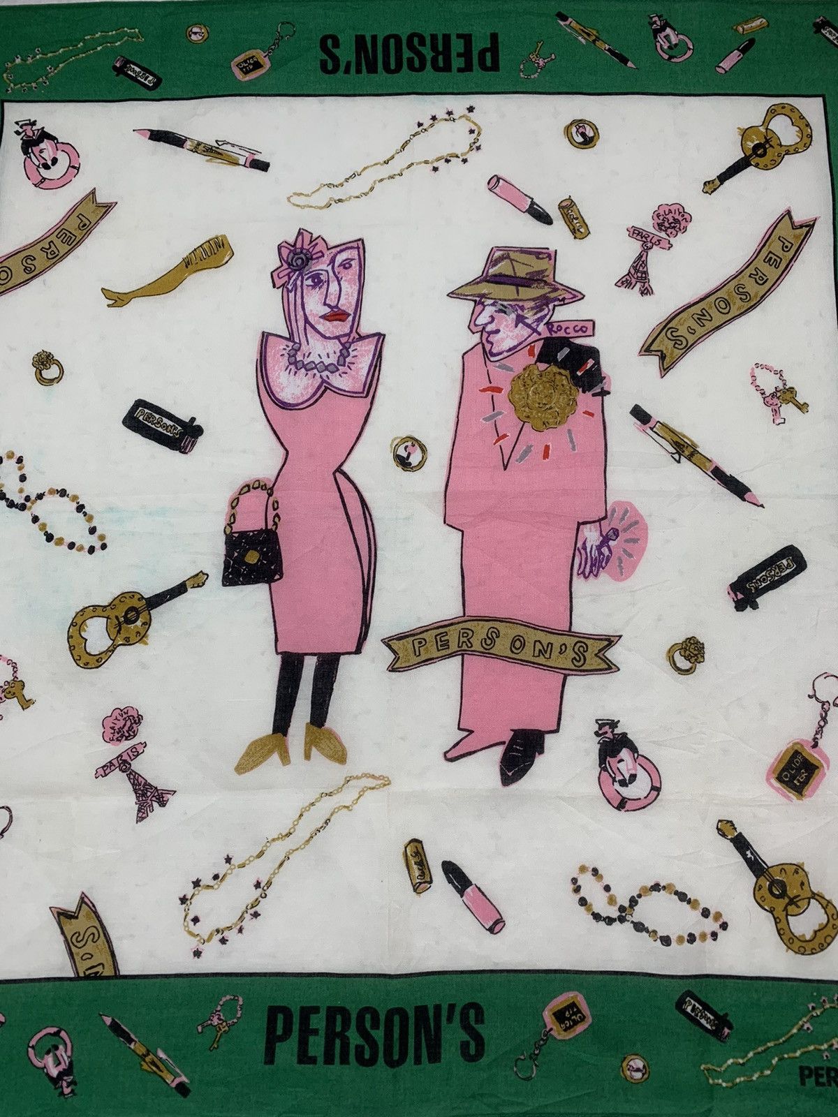 PERSON'S Vintage Person's Handkerchief /Neckerchief /Bandana Size ONE SIZE - 4 Thumbnail