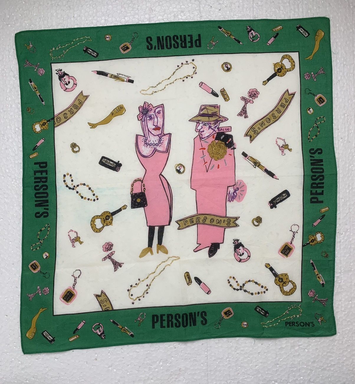 PERSON'S Vintage Person's Handkerchief /Neckerchief /Bandana Size ONE SIZE - 2 Thumbnail