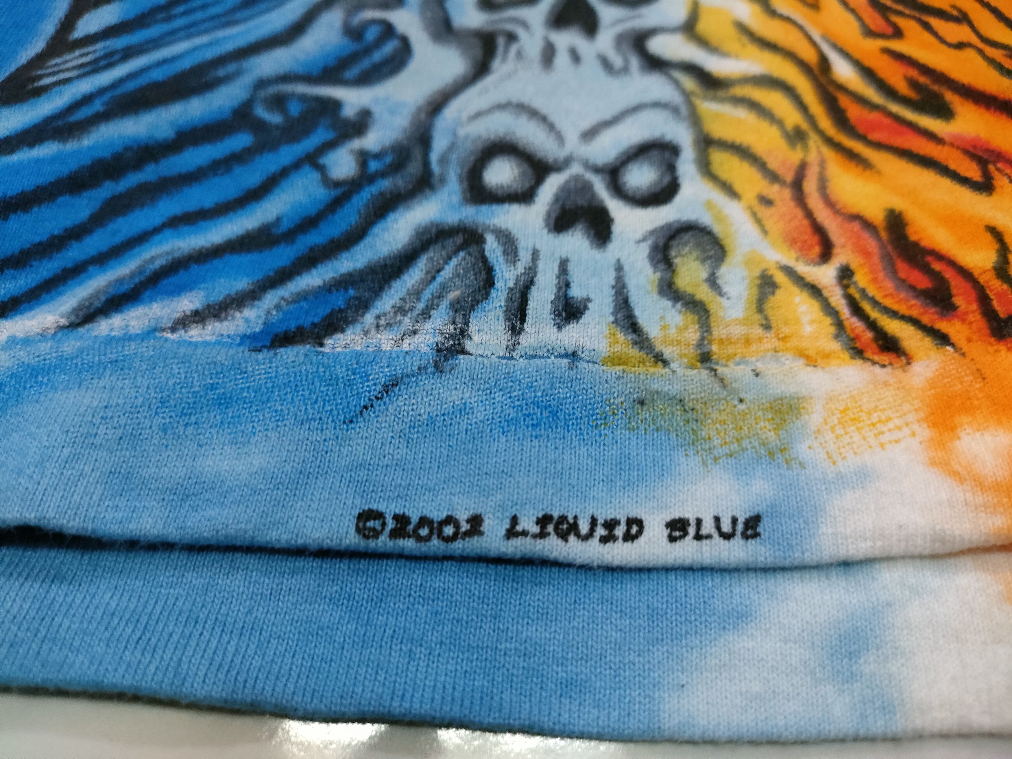 Liquid Blue Very Rare Vintage Liquid Blue Dragon All Over Print Tee Size US XL / EU 56 / 4 - 8 Thumbnail