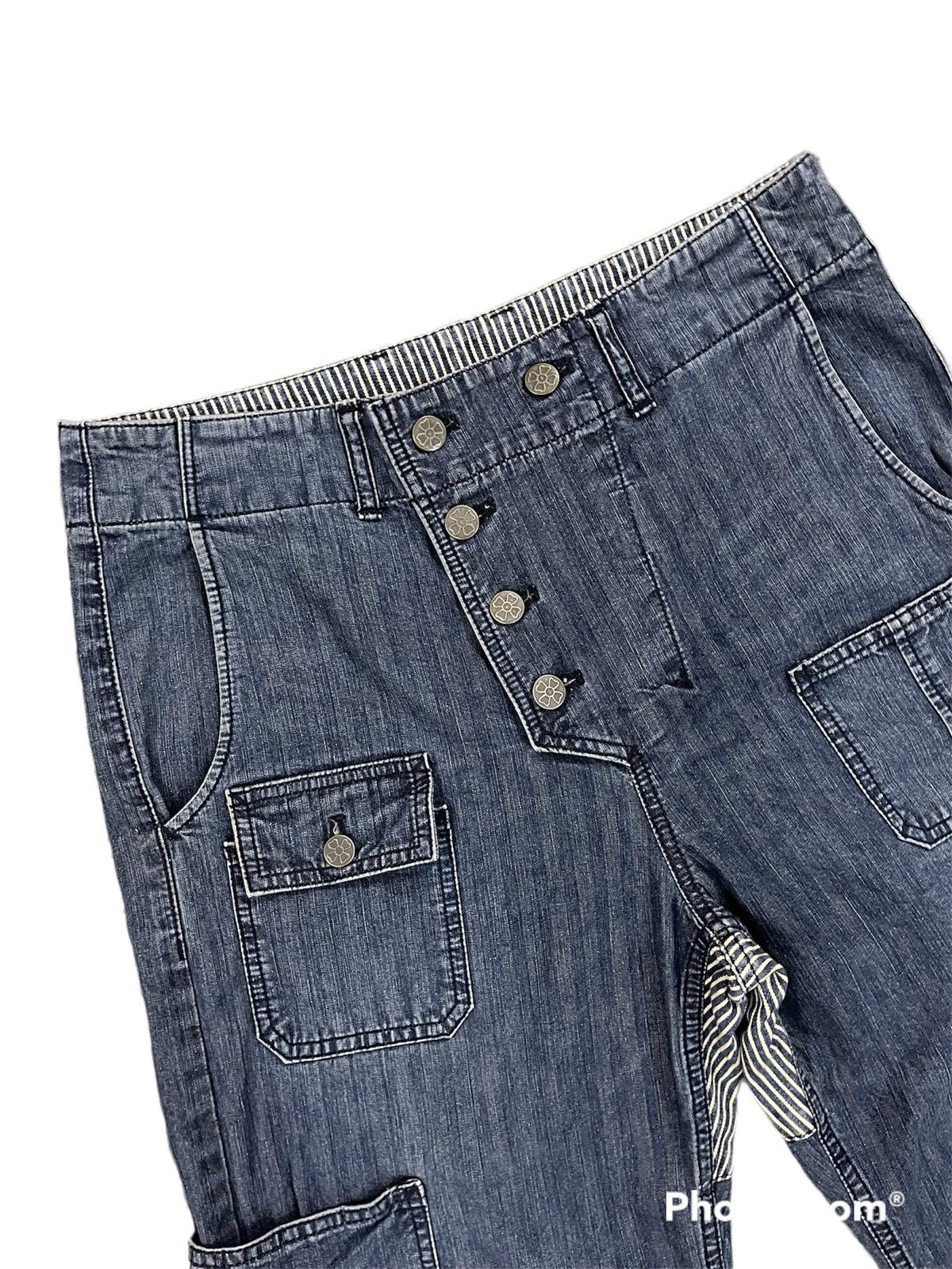 Hysteric Glamour × Japanese Brand 🇯🇵 Ozone Rocks Multipocket Shorts Denim Size US 30 / EU 46 - 3 Thumbnail