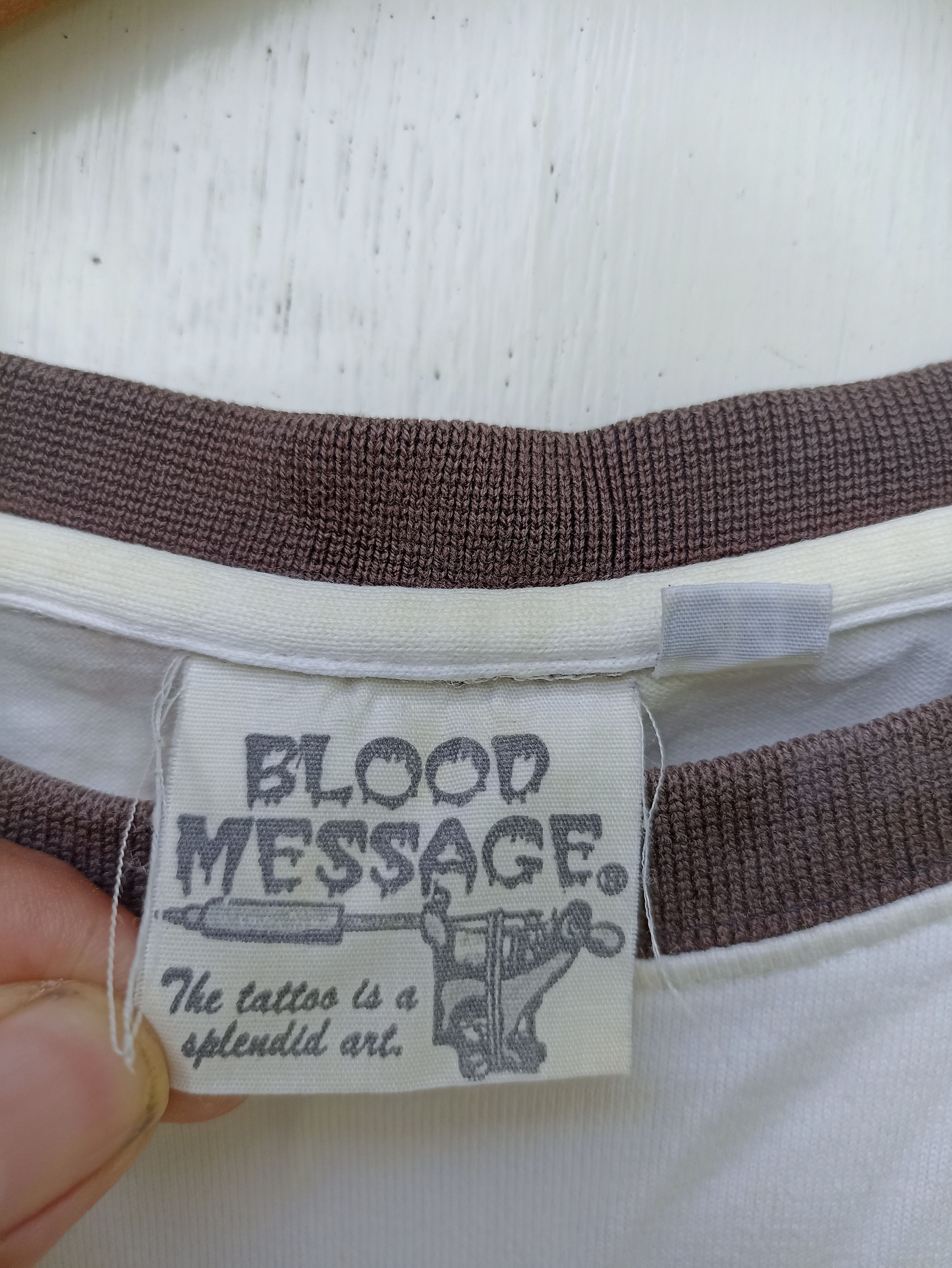 Japanese Brand 🔥 Blood Message Motorcycle Club Size US M / EU 48-50 / 2 - 11 Thumbnail