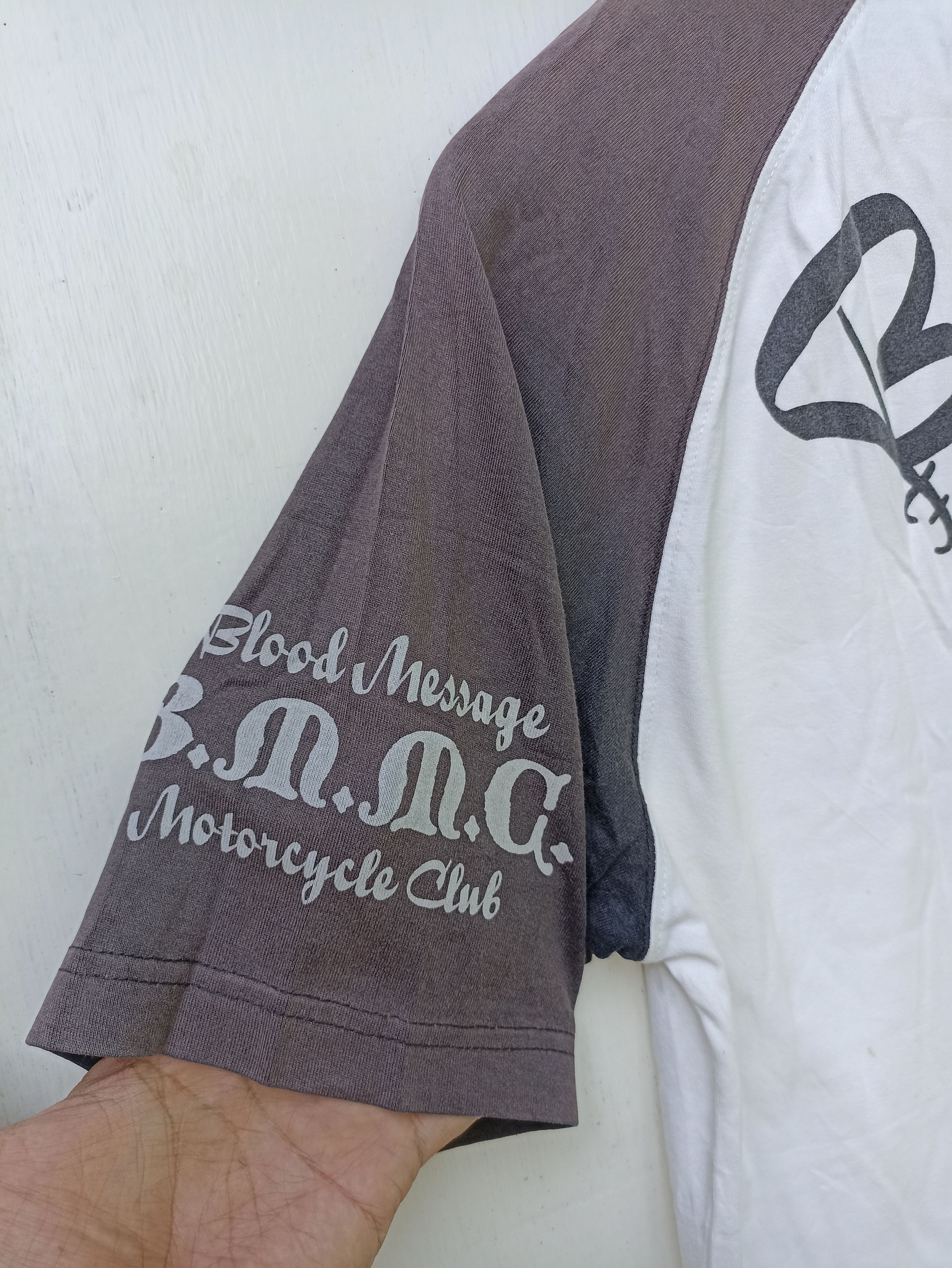 Japanese Brand 🔥 Blood Message Motorcycle Club Size US M / EU 48-50 / 2 - 8 Thumbnail