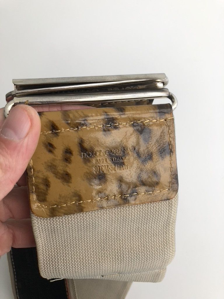 Dolce & Gabbana Dolce & Gabbana Vintage Leopard Print Elastic Belt Size ONE SIZE - 7 Thumbnail