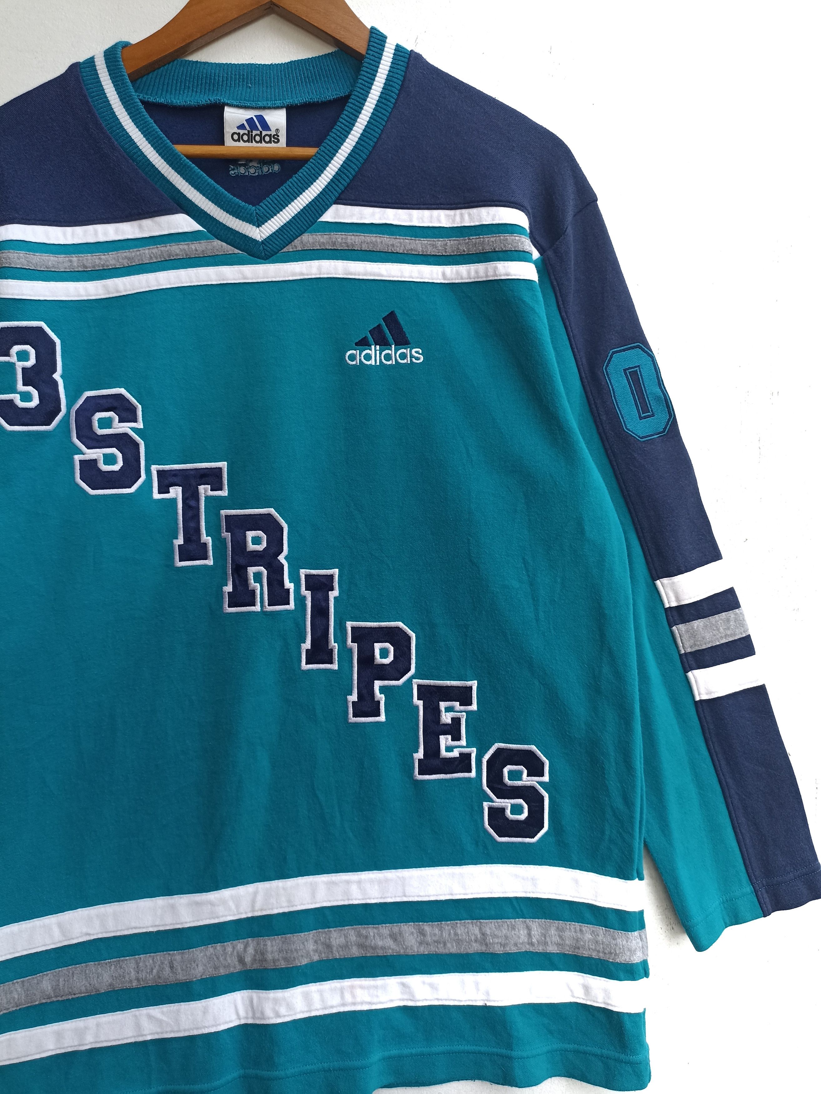 Adidas Vintage 90s Vintage Adidas sweatshirt spell out Size US M / EU 48-50 / 2 - 2 Thumbnail