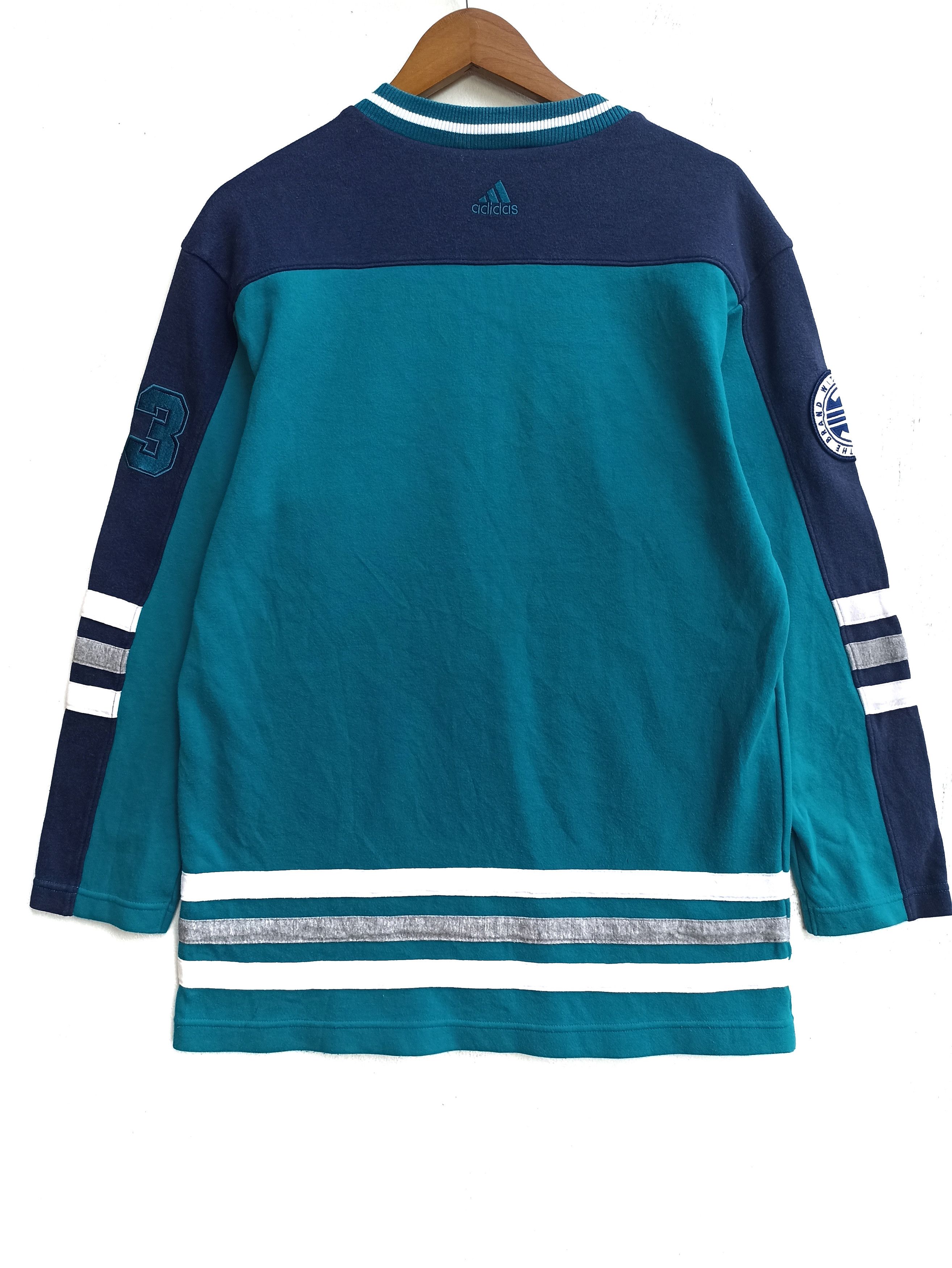 Adidas Vintage 90s Vintage Adidas sweatshirt spell out Size US M / EU 48-50 / 2 - 4 Thumbnail