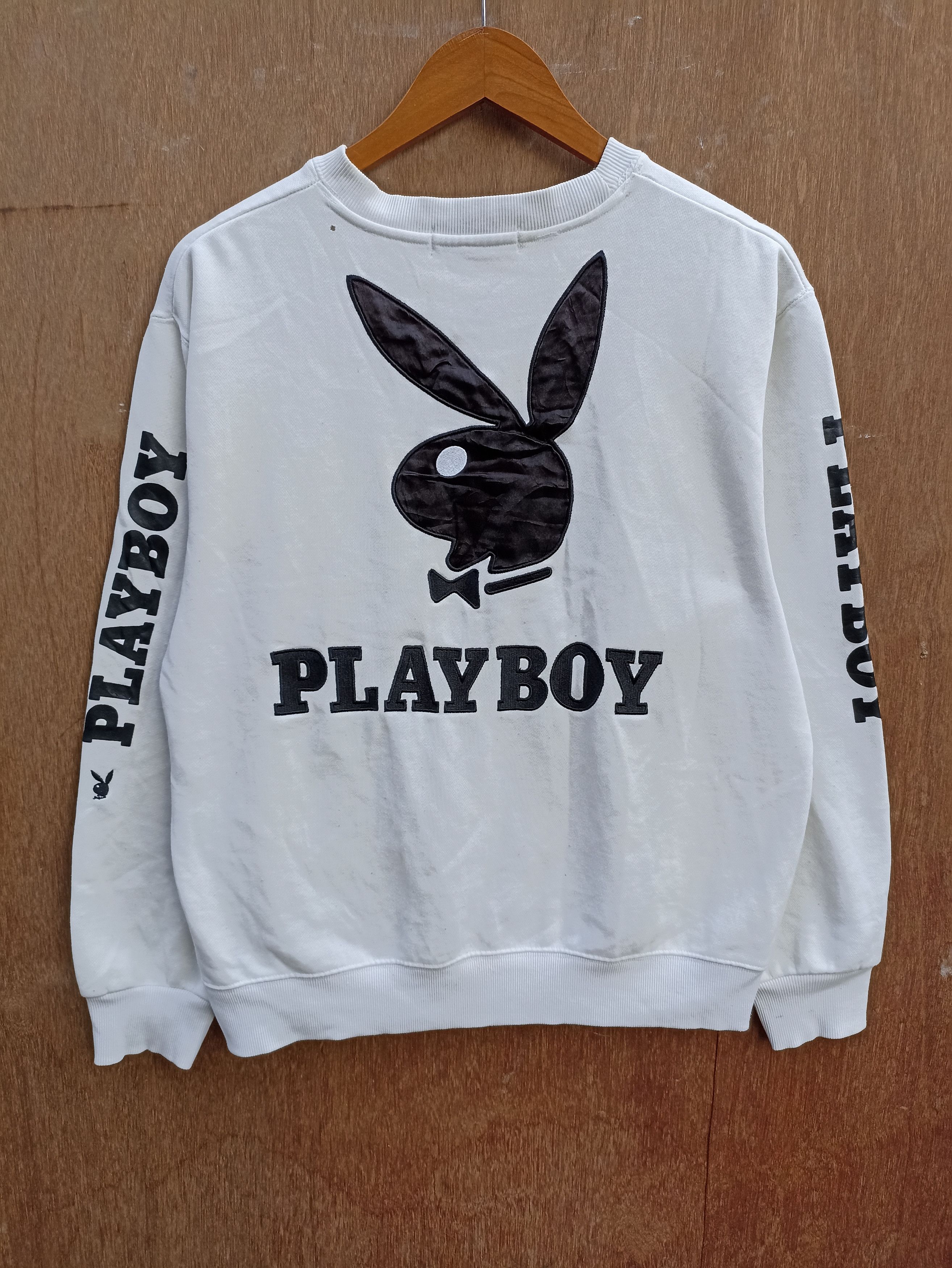 Playboy Vintage Playboy sweatshirt big logo Size US M / EU 48-50 / 2 - 1 Thumbnail