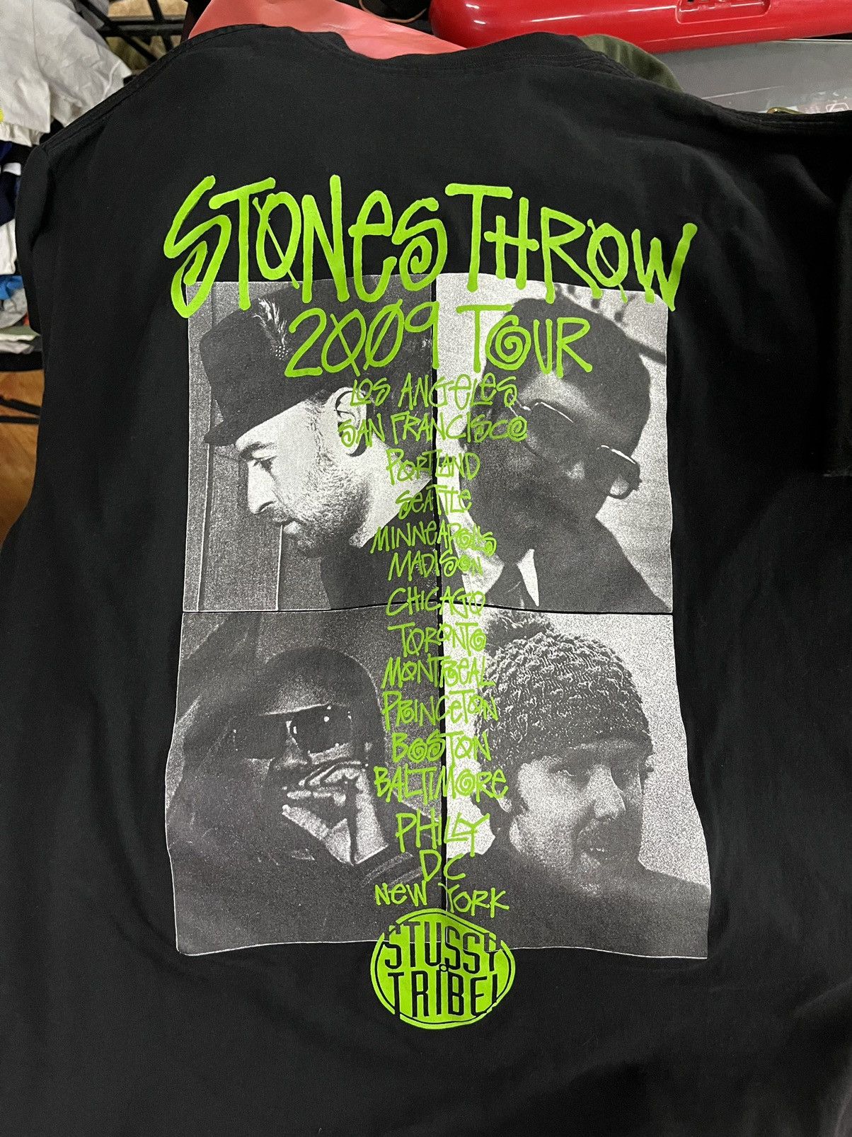 Stones Throw × Stussy × Vintage Rare Stussy Stones Throw 2009 Tour Tee XL |  Grailed