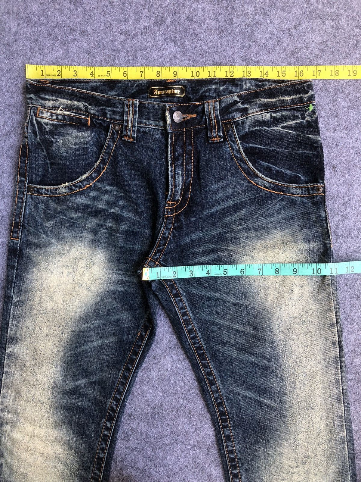 Vintage LastDrop🔥Rare🔥Japanese Designer Amarantine Straight Cut Jean Size US 33 - 11 Thumbnail