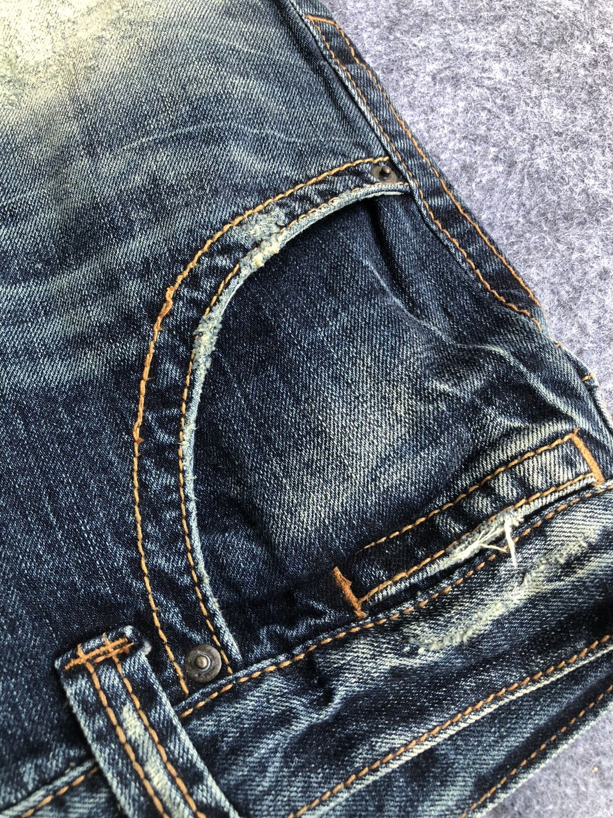 Vintage LastDrop🔥Rare🔥Japanese Designer Amarantine Straight Cut Jean Size US 33 - 7 Thumbnail