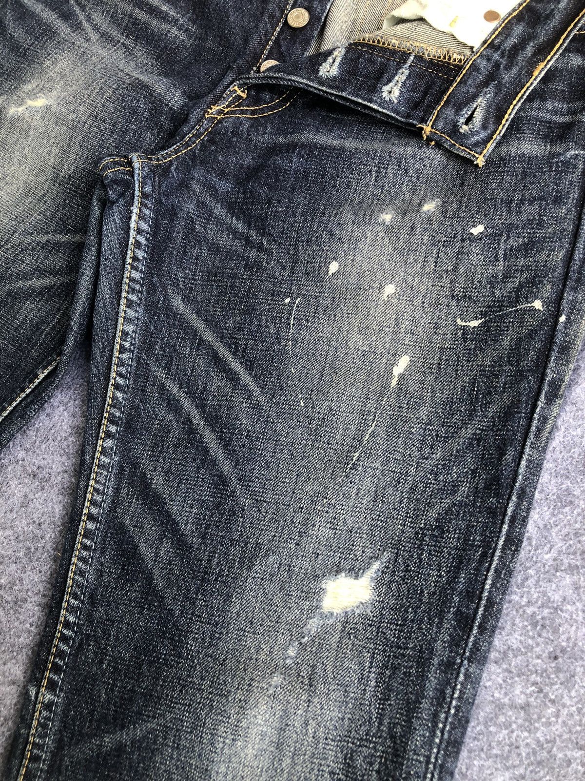 Levi's Rare🔥Vtg Levis 501 Painter Distressed Denim Jeans Size US 30 / EU 46 - 6 Thumbnail
