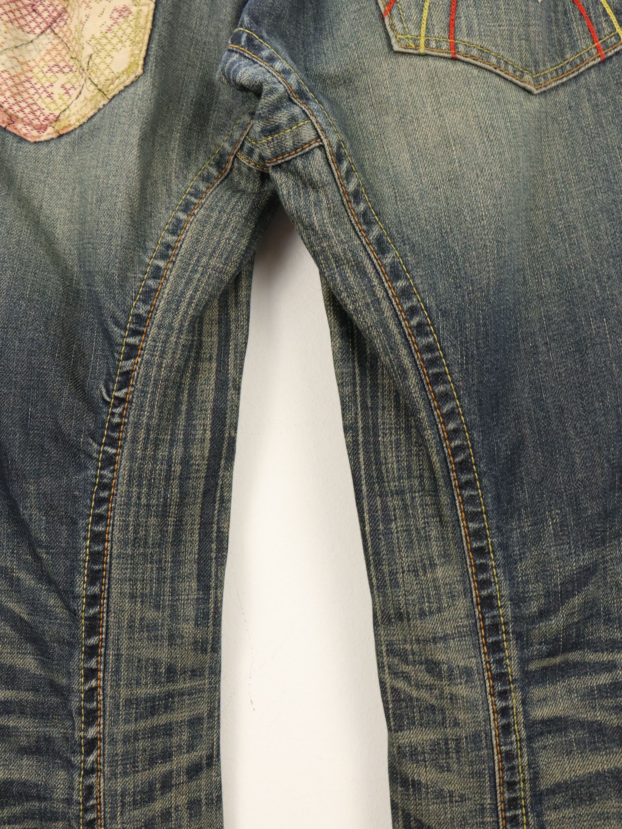 Mizra Jeans Kyoto Rare Mizra Kyoto Reconstructed Patch Seasoned Handmade Denim Size US 30 / EU 46 - 12 Thumbnail