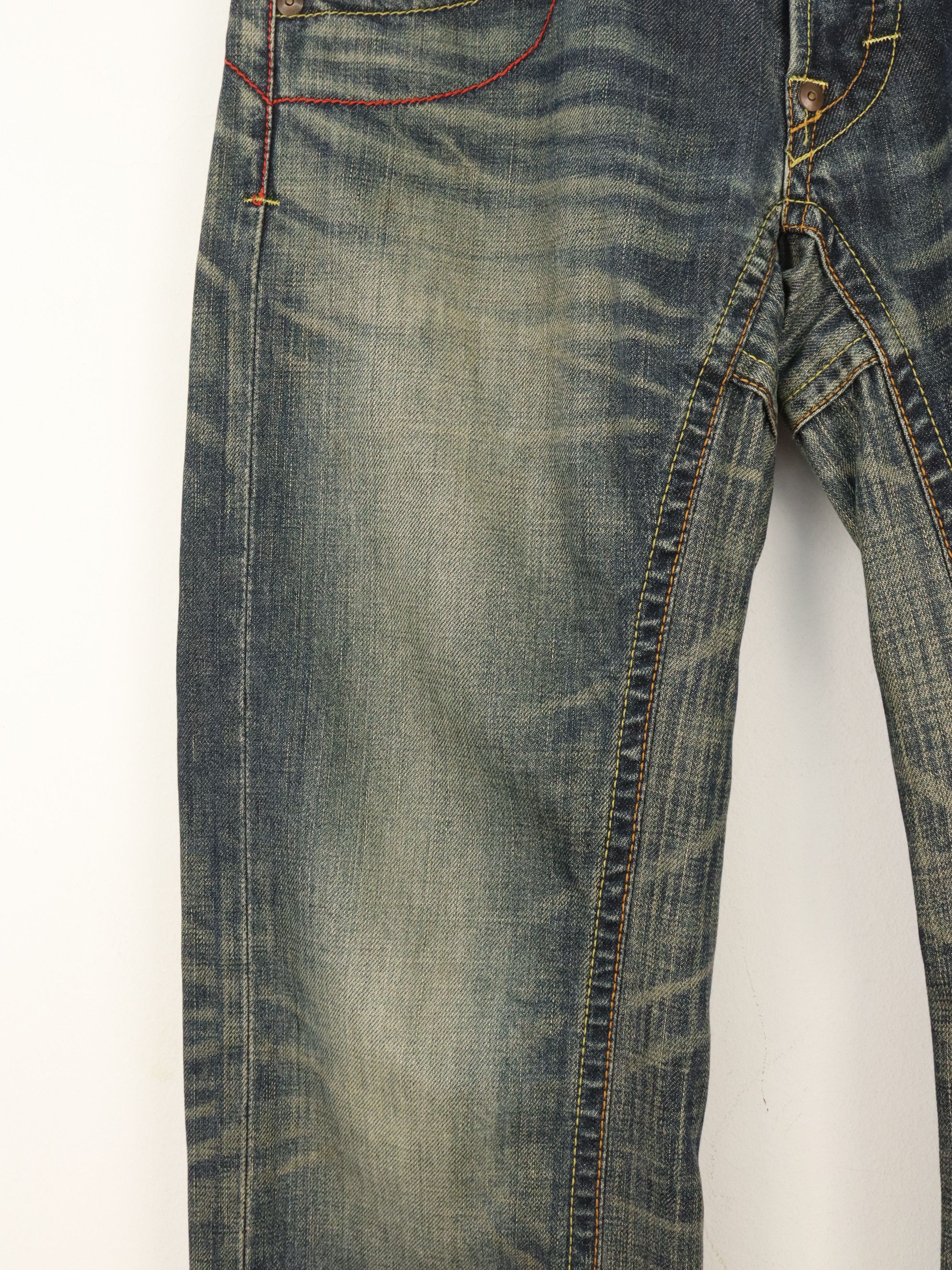 Mizra Jeans Kyoto Rare Mizra Kyoto Reconstructed Patch Seasoned Handmade Denim Size US 30 / EU 46 - 10 Thumbnail