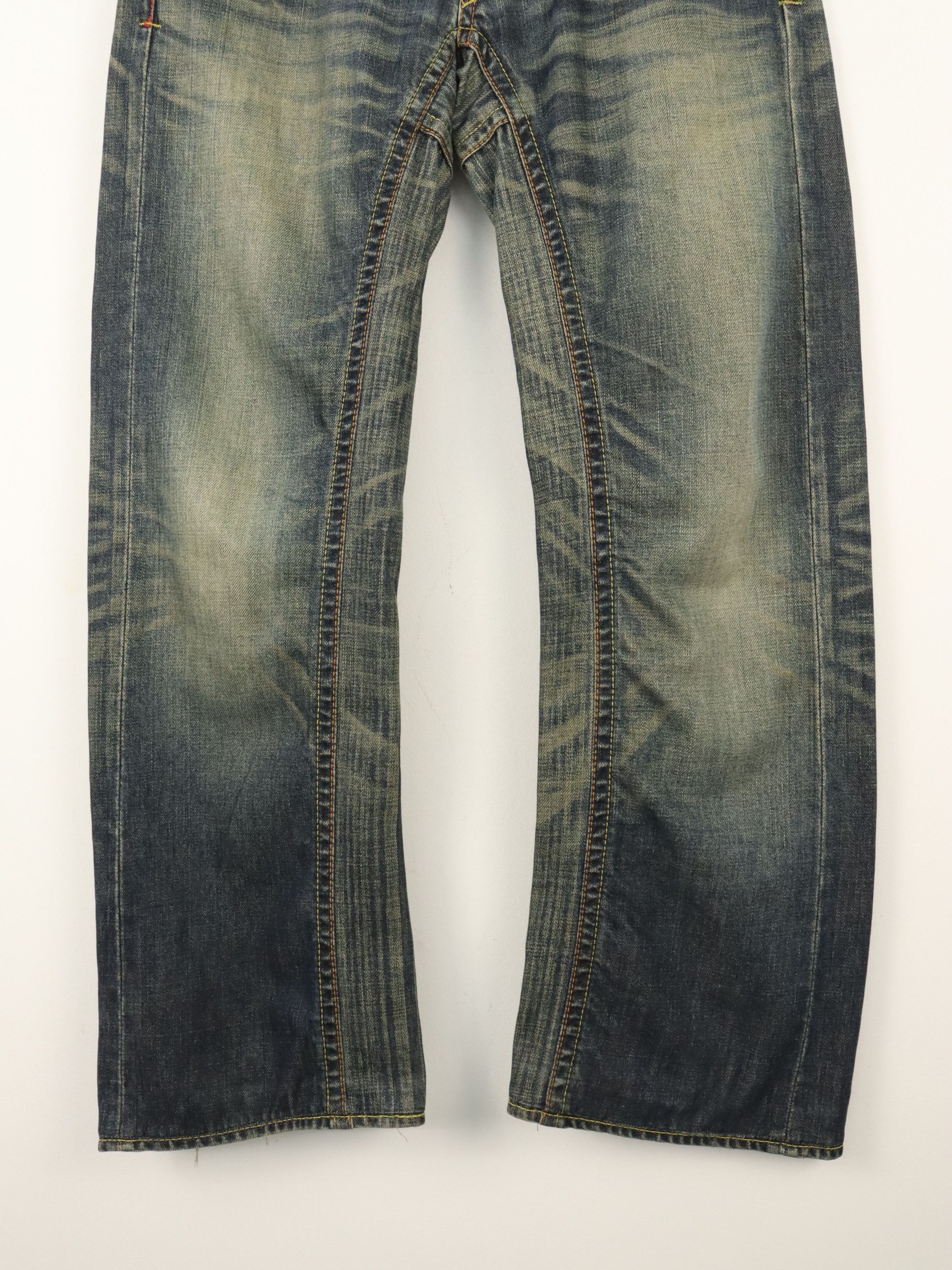 Mizra Jeans Kyoto Rare Mizra Kyoto Reconstructed Patch Seasoned Handmade Denim Size US 30 / EU 46 - 13 Thumbnail