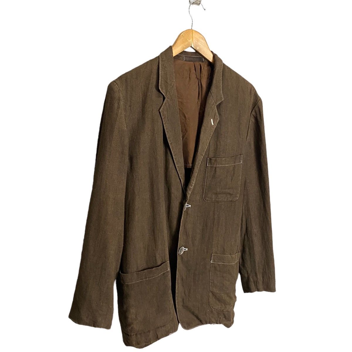 Japanese Brand workshop by yohji yamamoto hemp button jacket Size US M / EU 48-50 / 2 - 3 Thumbnail