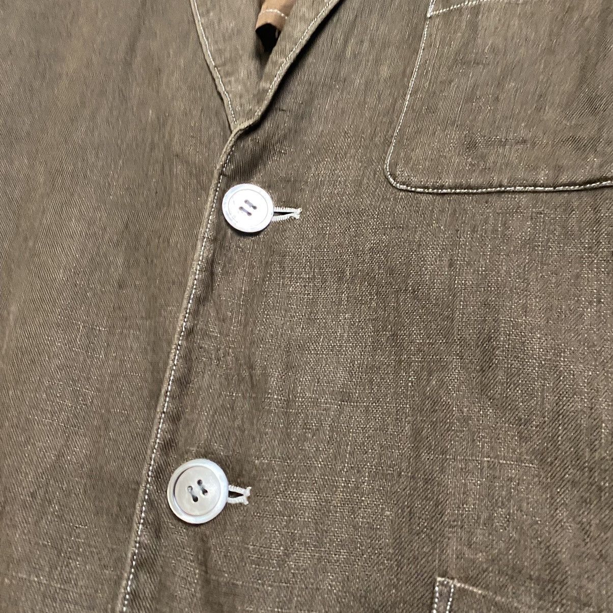 Japanese Brand workshop by yohji yamamoto hemp button jacket Size US M / EU 48-50 / 2 - 7 Thumbnail