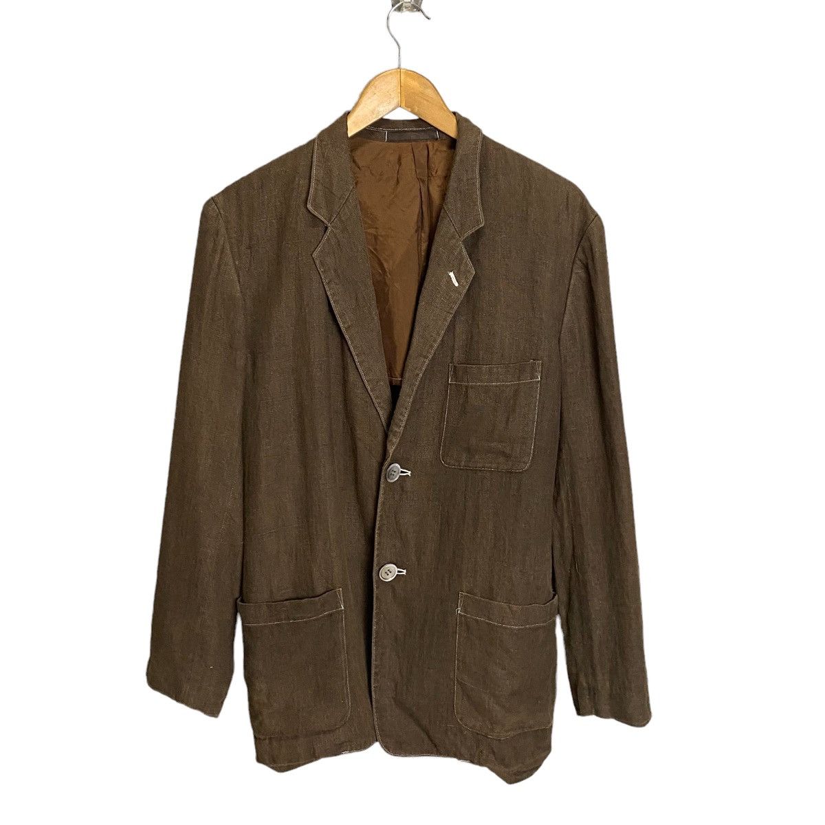 Japanese Brand workshop by yohji yamamoto hemp button jacket Size US M / EU 48-50 / 2 - 1 Thumbnail