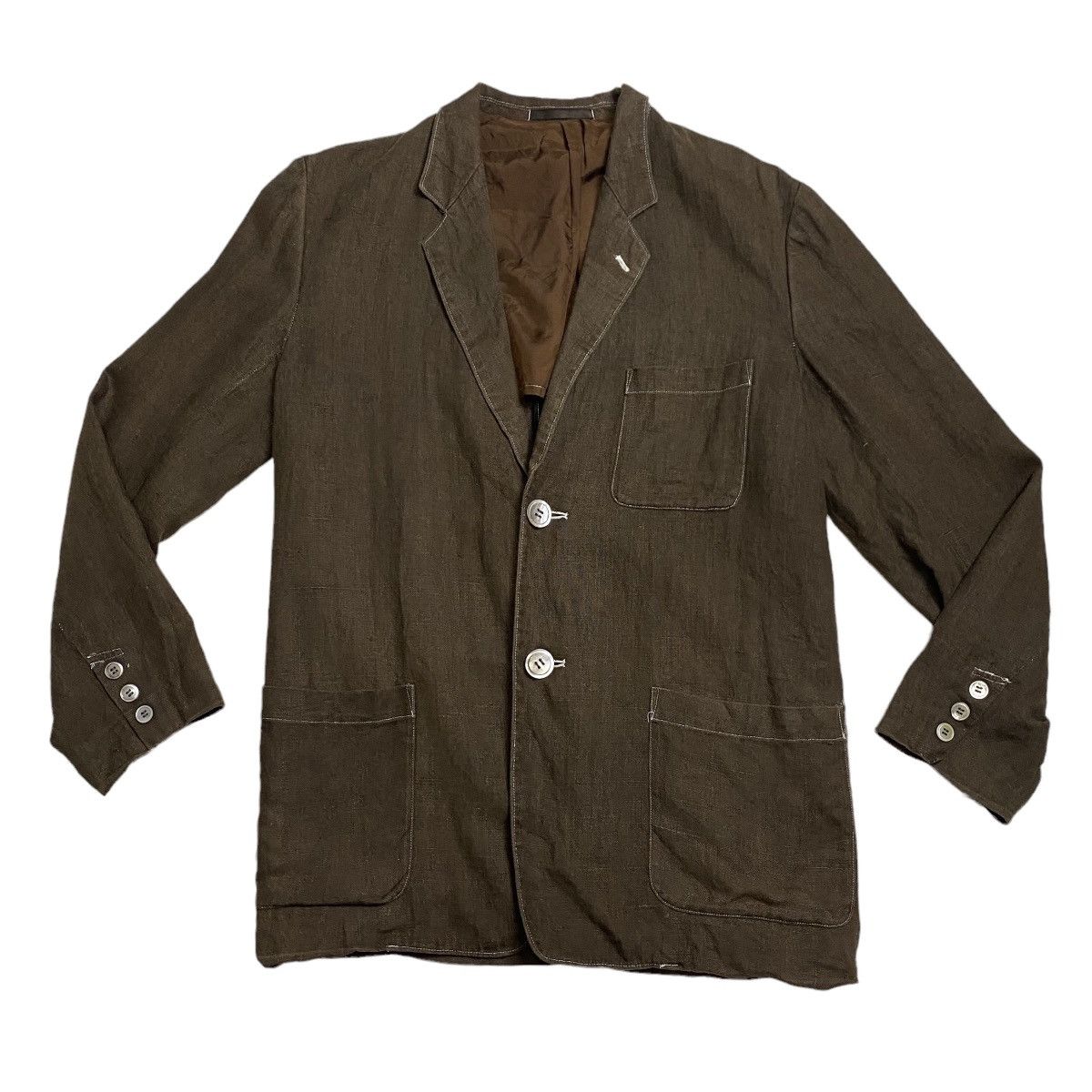 Japanese Brand workshop by yohji yamamoto hemp button jacket Size US M / EU 48-50 / 2 - 5 Thumbnail