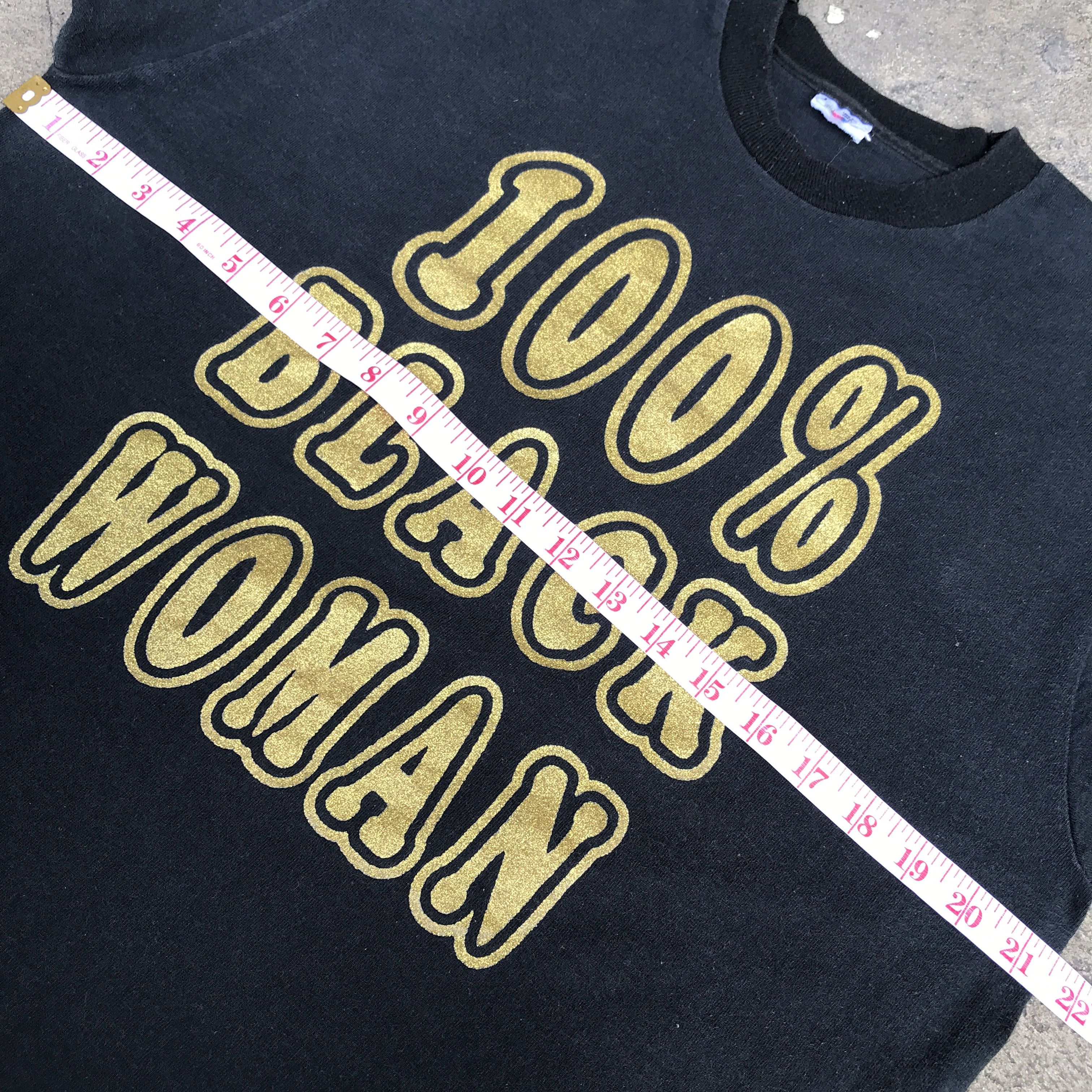 Rap Tees × Vintage Vintage 90s 100% black woman African Americans Tee Size US L / EU 52-54 / 3 - 6 Thumbnail