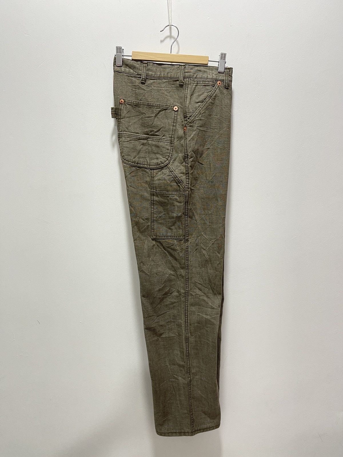 Japanese Brand × Vintage JAPANESE GREEDY RECONSTRUCTED FLARE CARPENTER PANTS Size US 32 / EU 48 - 12 Thumbnail