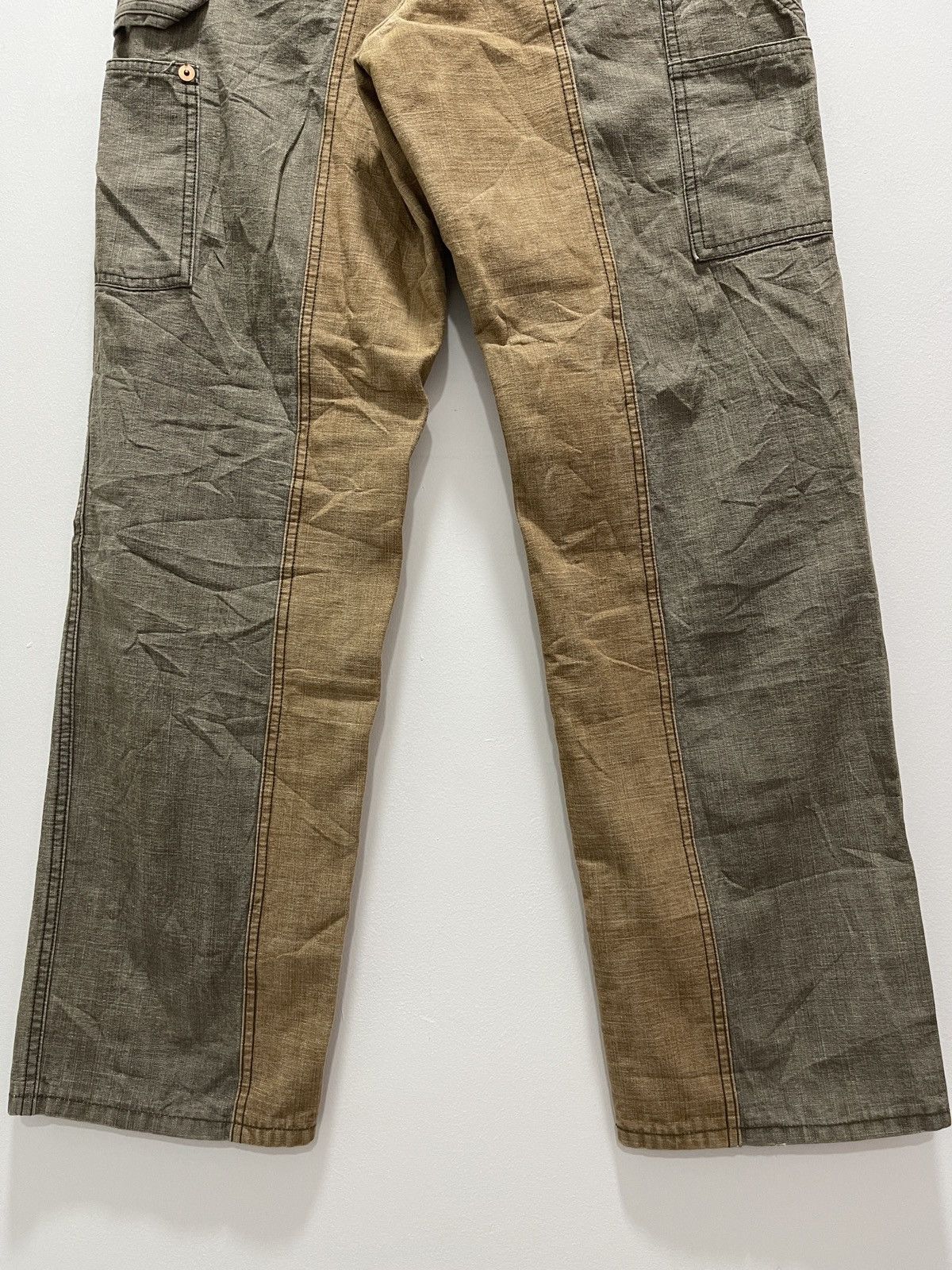 Japanese Brand × Vintage JAPANESE GREEDY RECONSTRUCTED FLARE CARPENTER PANTS Size US 32 / EU 48 - 11 Thumbnail