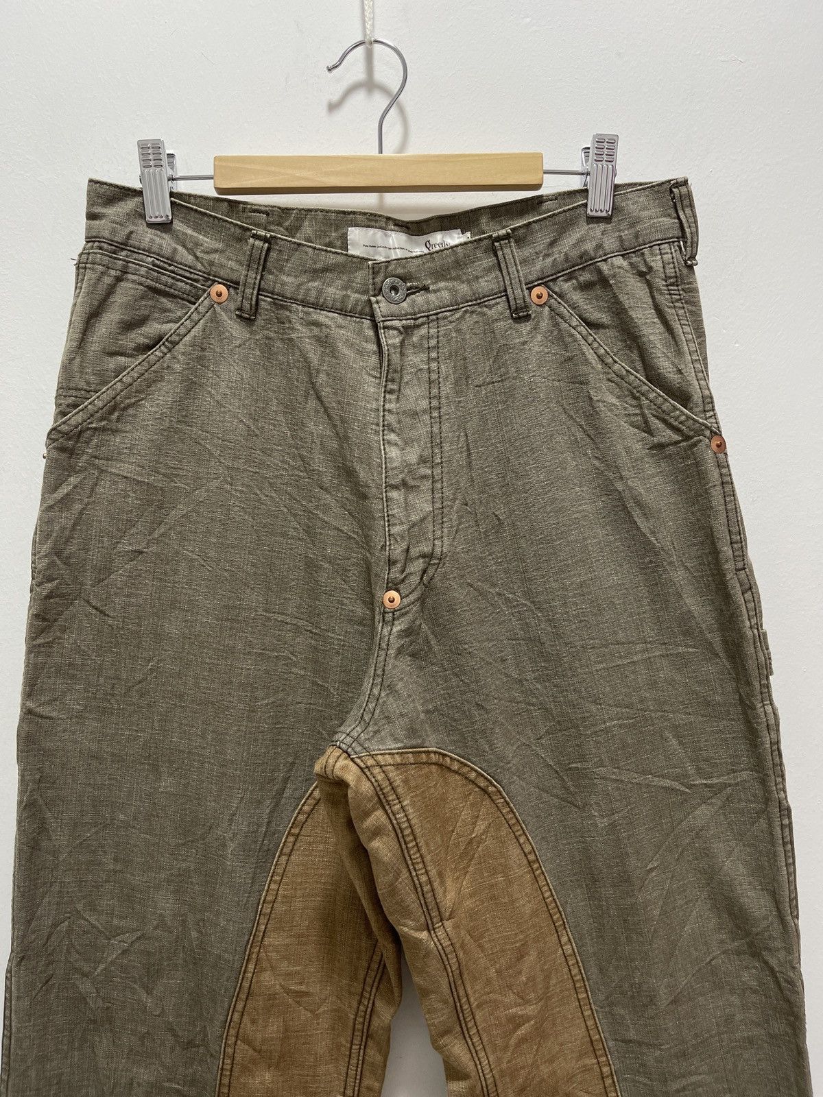 Japanese Brand × Vintage JAPANESE GREEDY RECONSTRUCTED FLARE CARPENTER PANTS Size US 32 / EU 48 - 4 Thumbnail