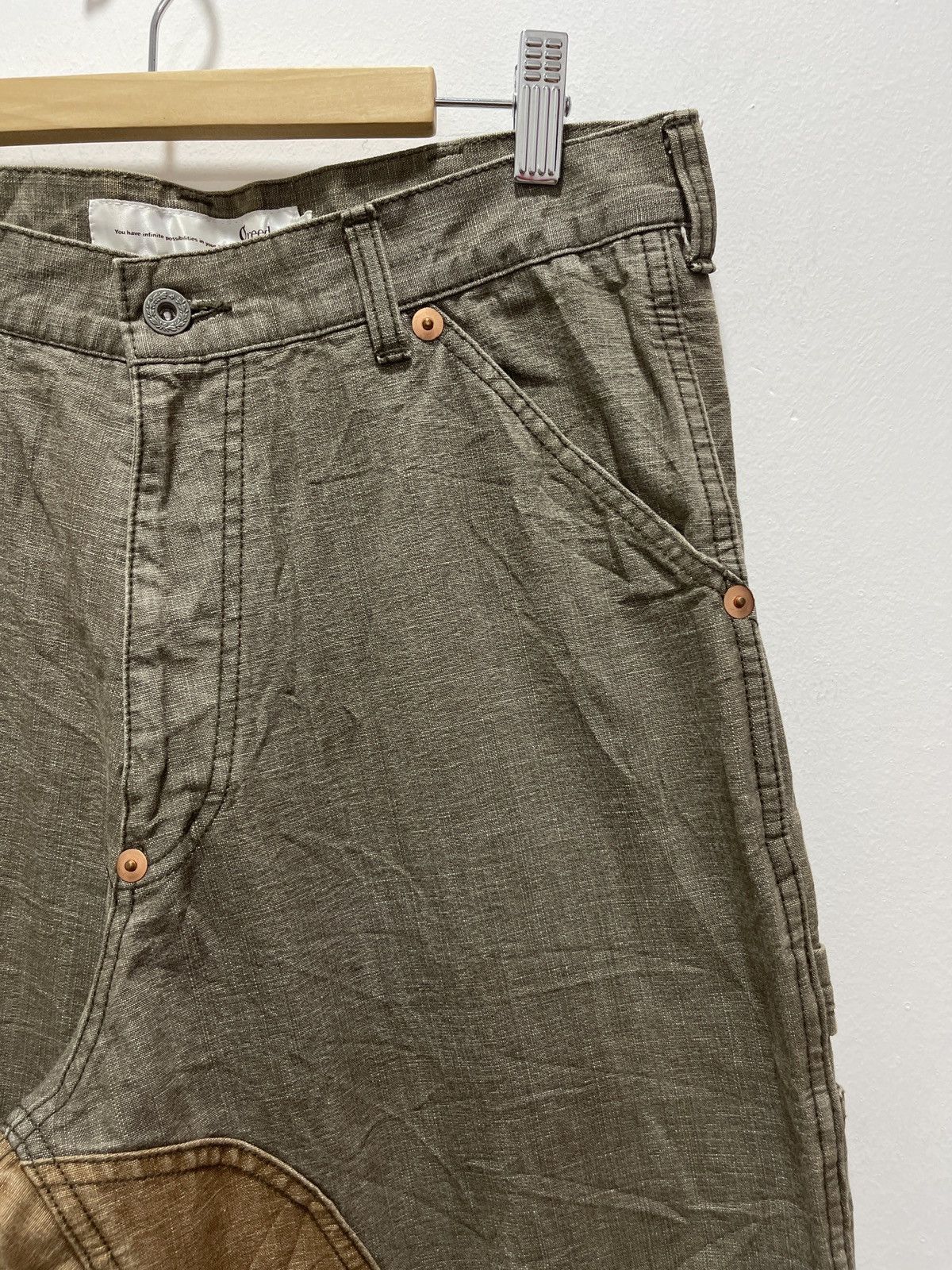 Japanese Brand × Vintage JAPANESE GREEDY RECONSTRUCTED FLARE CARPENTER PANTS Size US 32 / EU 48 - 2 Thumbnail