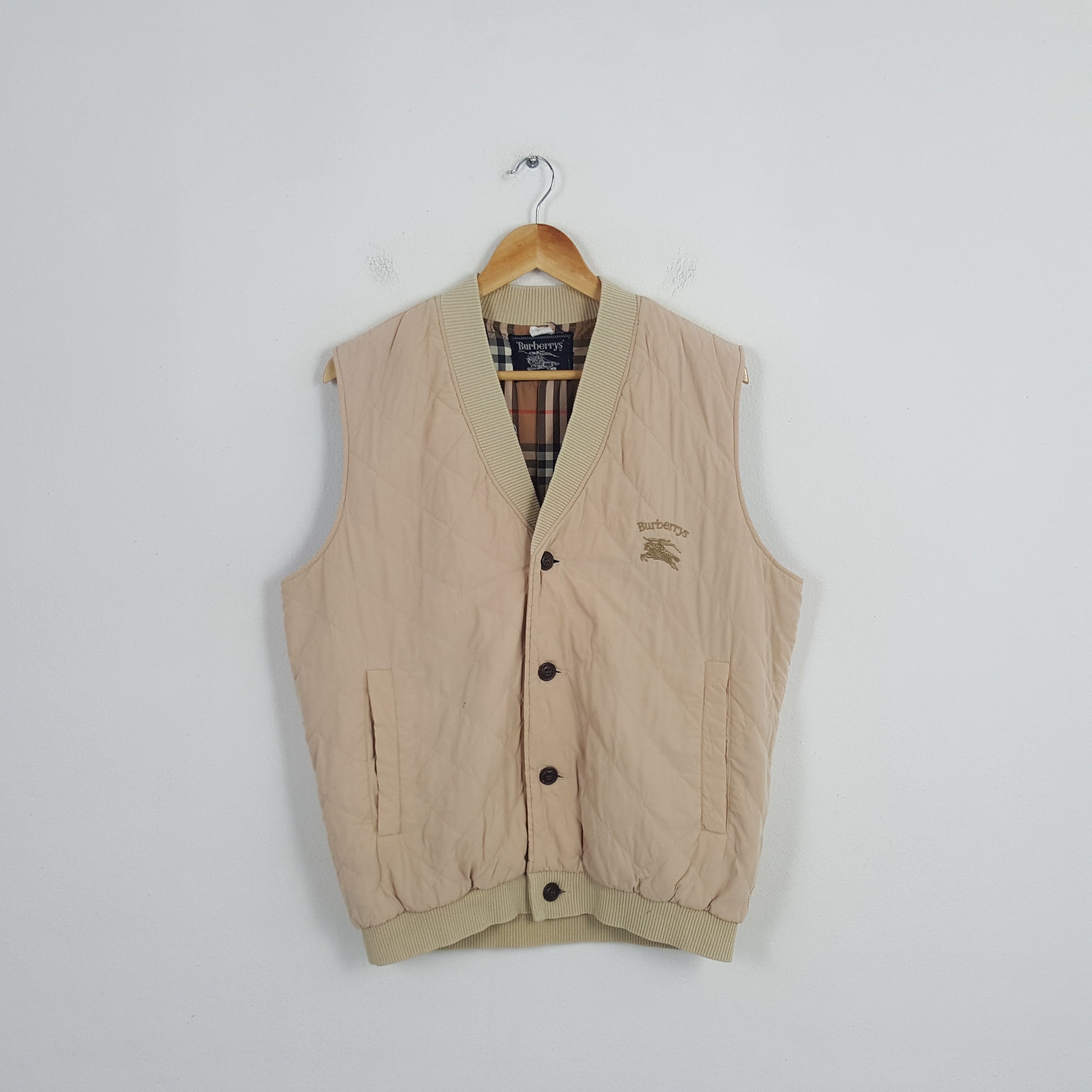 Burberry × Vintage Vintage Burberry London Vest Jacket Size US L / EU 52-54 / 3 - 1 Thumbnail