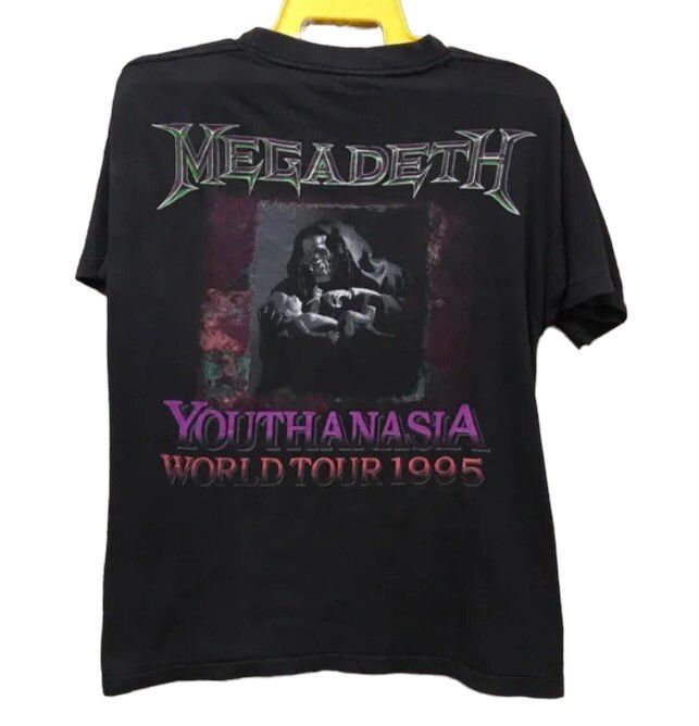 Vintage 90s Megadeth Youthanasia world concert tour 1995 T-shirt Size US M / EU 48-50 / 2 - 2 Preview