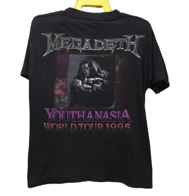 90s Megadeth Youthanasia world concert tour 1995 T-shirt