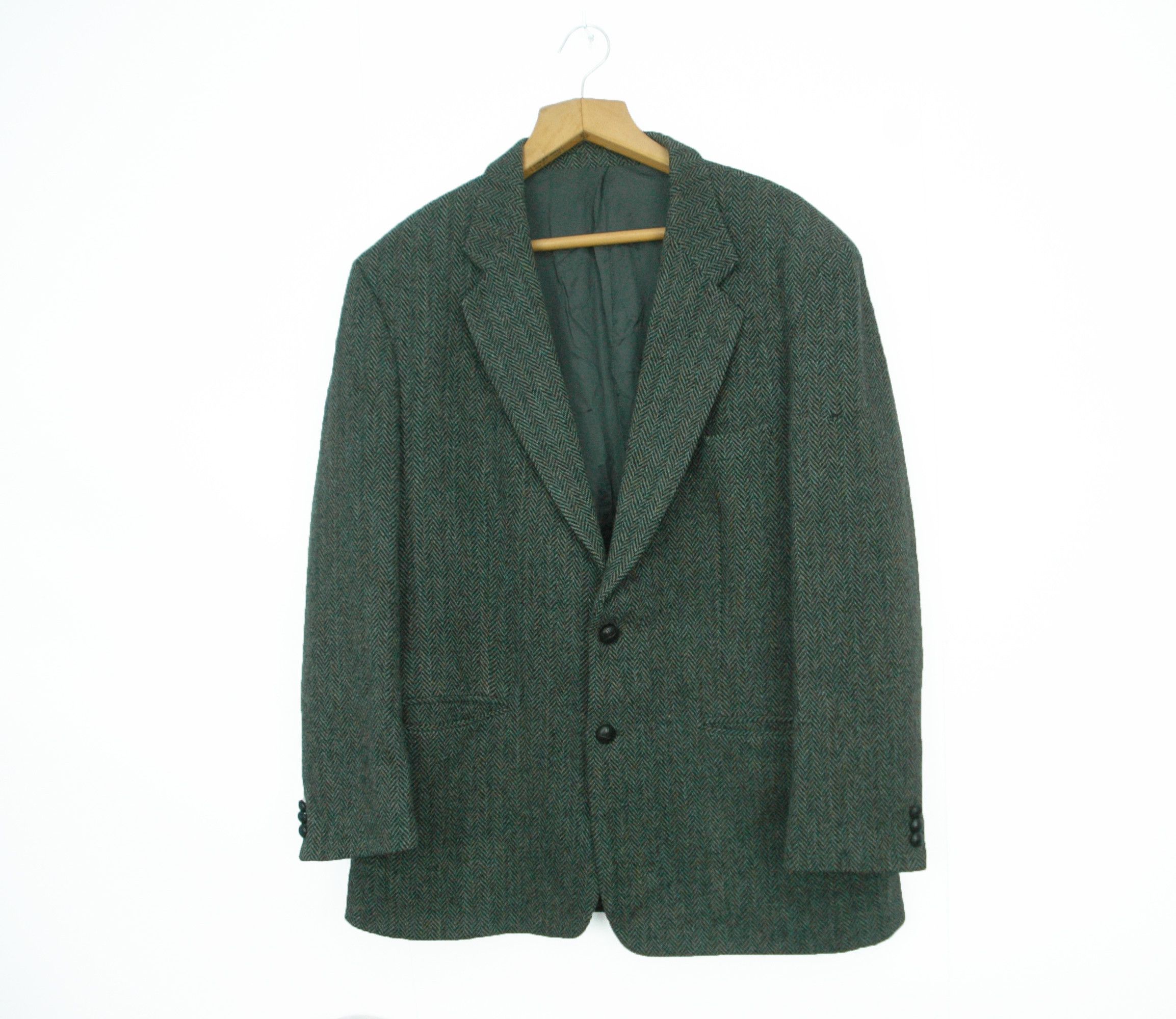 Harris Tweed Harris Tweed 100% Wool Blazer Jacket Size US XL / EU 56 / 4 - 1 Thumbnail