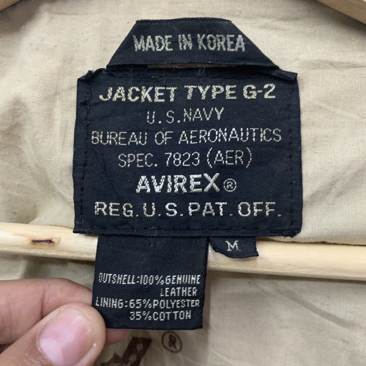 Vintage 1987 Avirex Type G-2 US Navy Flight Jacket