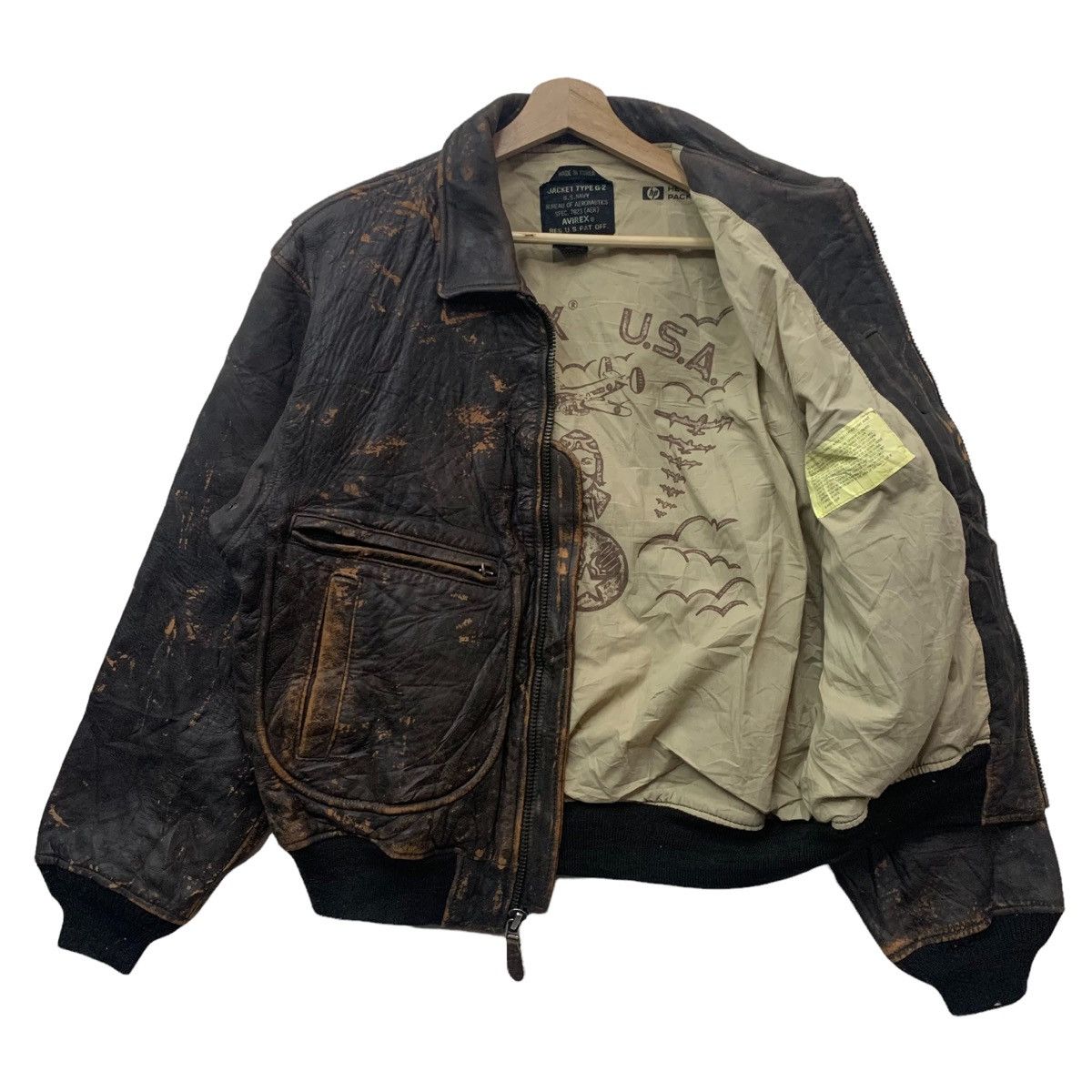 Vintage 1987 Avirex Type G-2 US Navy Flight Jacket