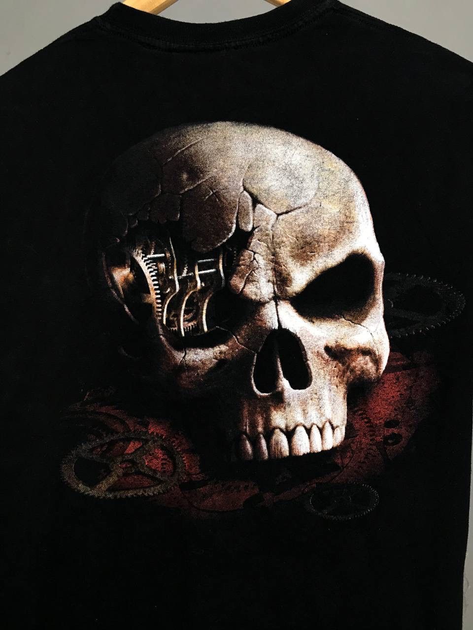 Vintage Skulls spiral vintage rock overprinted tee Size US M / EU 48-50 / 2 - 7 Thumbnail