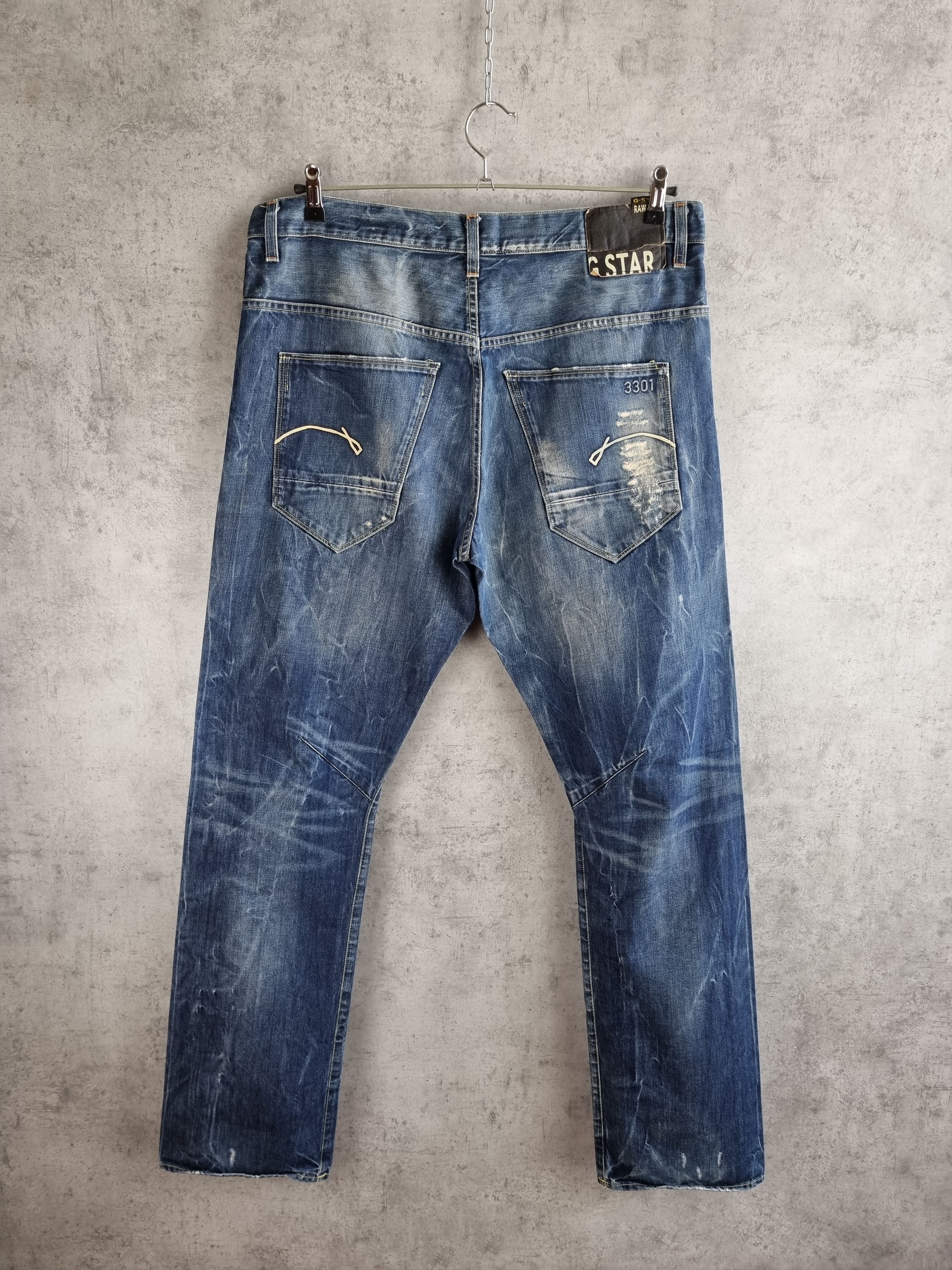 G-Star G Star RAW Moris Tapered Italian Denim Jeans Size US 36 / EU 52 - 4 Thumbnail