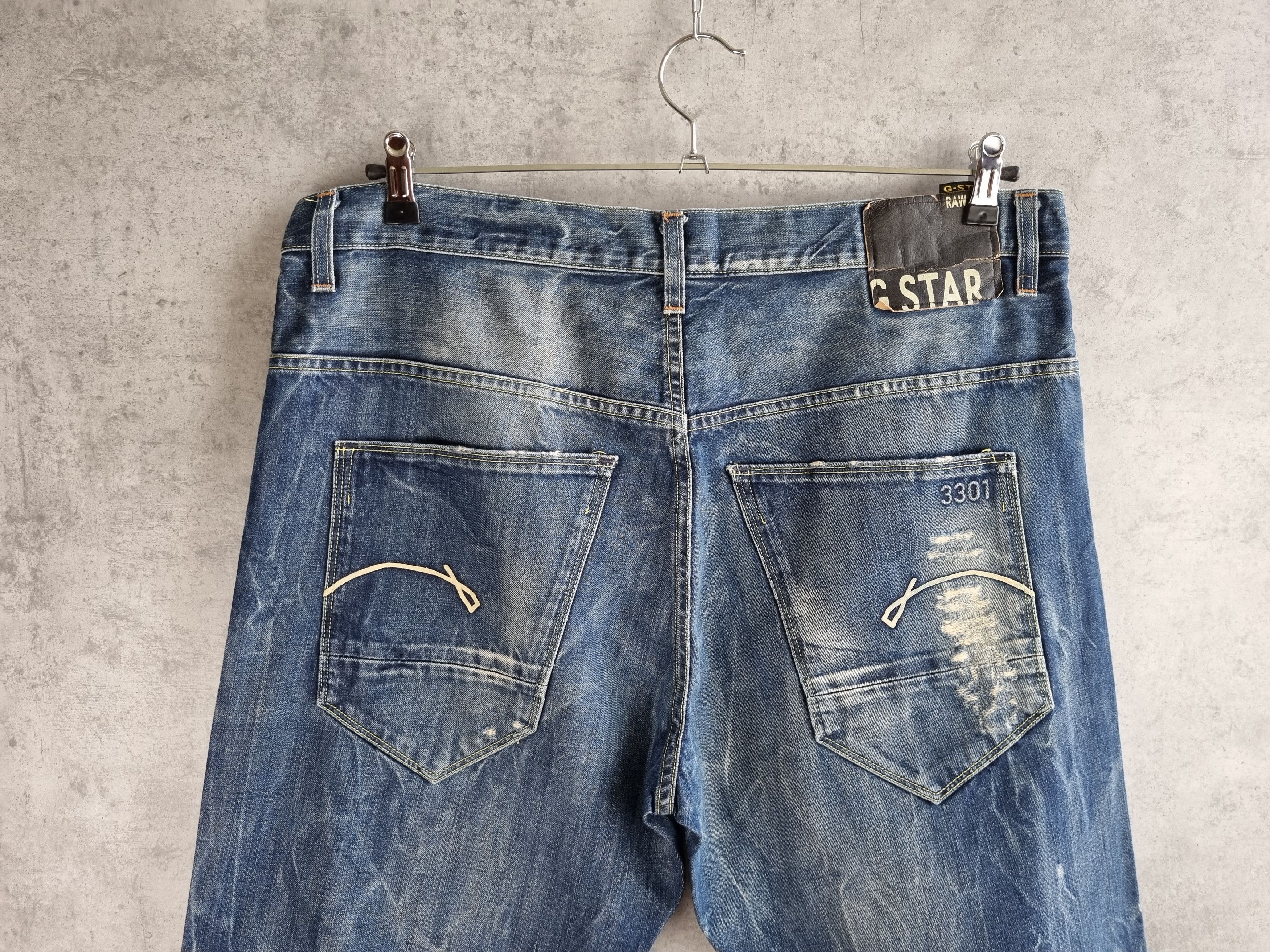 G-Star G Star RAW Moris Tapered Italian Denim Jeans Size US 36 / EU 52 - 3 Thumbnail