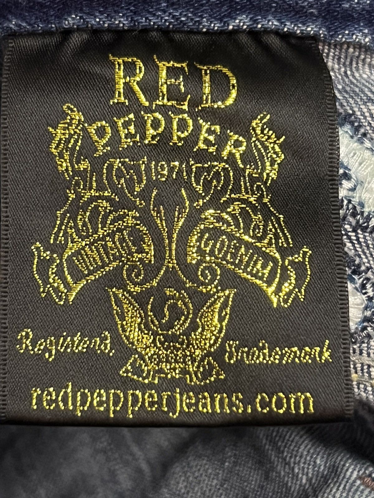 Japanese Brand Stylish Red Pepper Distressed Style Jeans Size 28" / US 6 / IT 42 - 10 Thumbnail