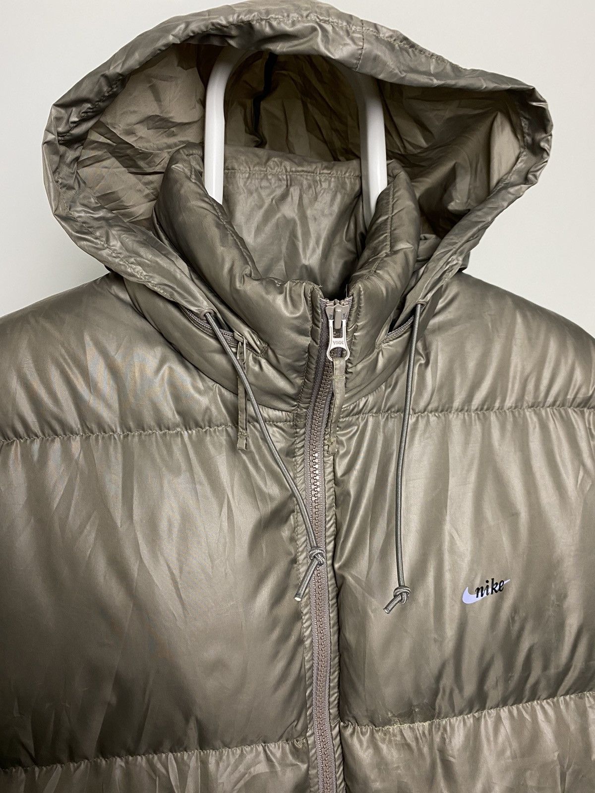 Nike × Vintage Nike vintage brown Purple puffer jacket small swoosh 2000s Size US XL / EU 56 / 4 - 4 Thumbnail