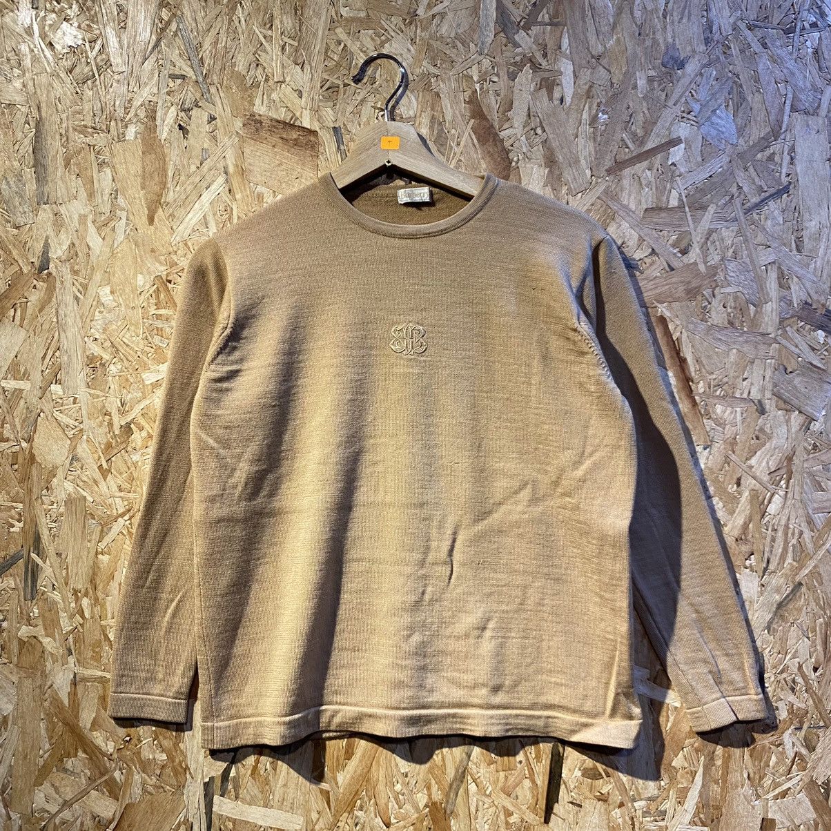 VINTAGE‼️Burberrys Logo Embroided Longsleeve T-Shirt Women