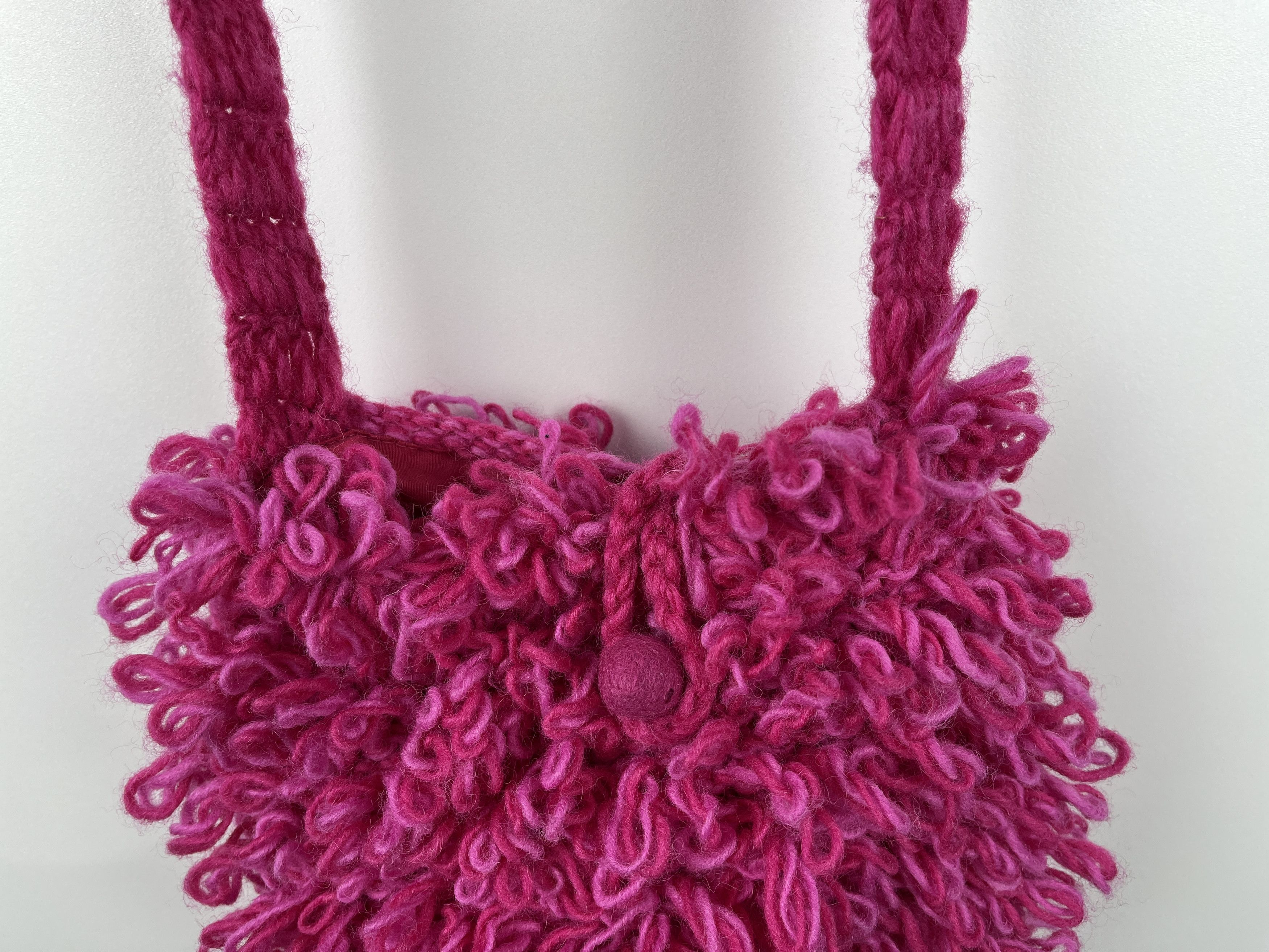 Handmade × Japanese Brand × Vintage Pachamama Hand Made in Nepal Wool Small Bag Y2K Hairy Size ONE SIZE - 6 Thumbnail
