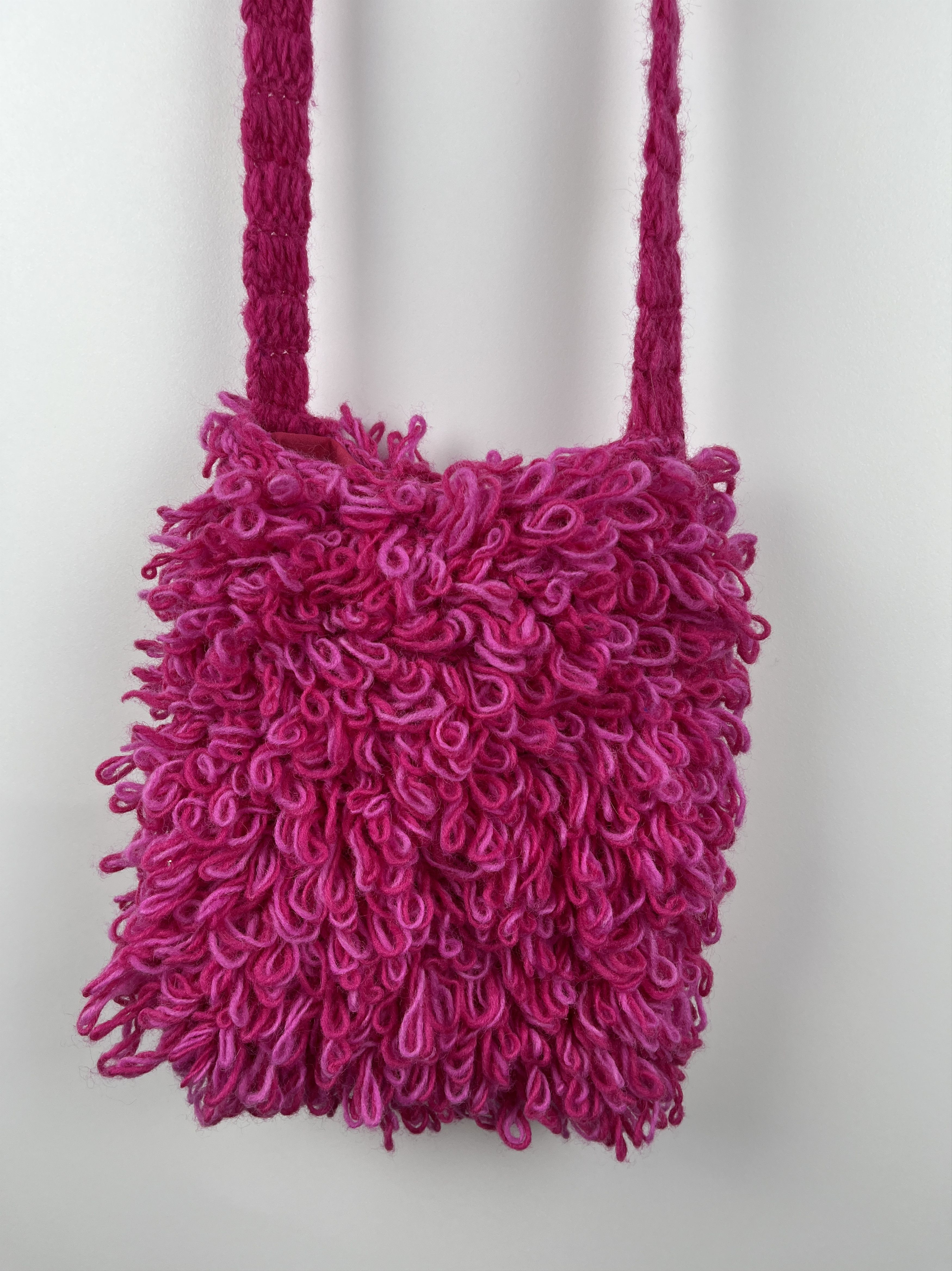 Handmade × Japanese Brand × Vintage Pachamama Hand Made in Nepal Wool Small Bag Y2K Hairy Size ONE SIZE - 7 Thumbnail
