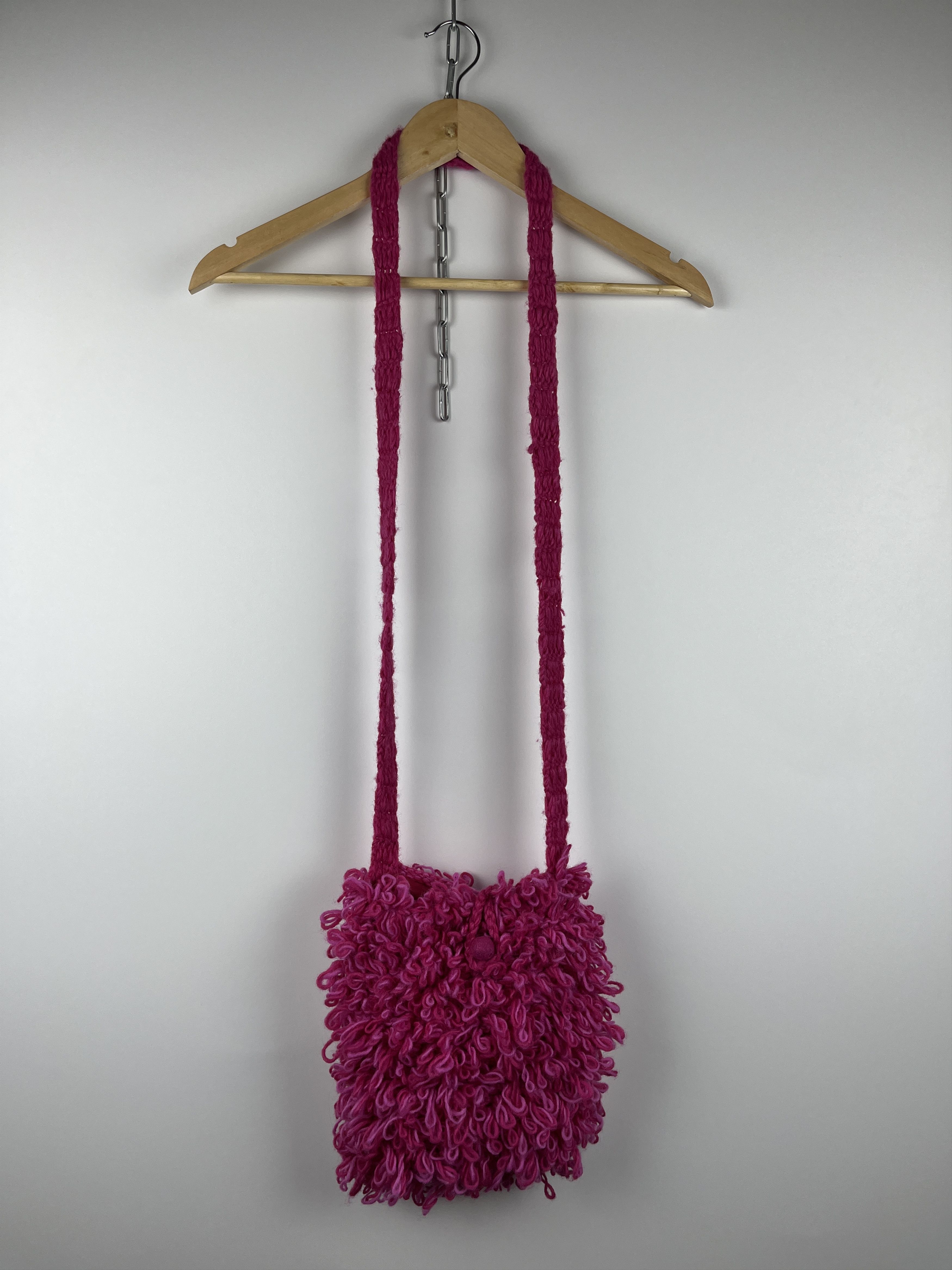 Handmade × Japanese Brand × Vintage Pachamama Hand Made in Nepal Wool Small Bag Y2K Hairy Size ONE SIZE - 1 Thumbnail